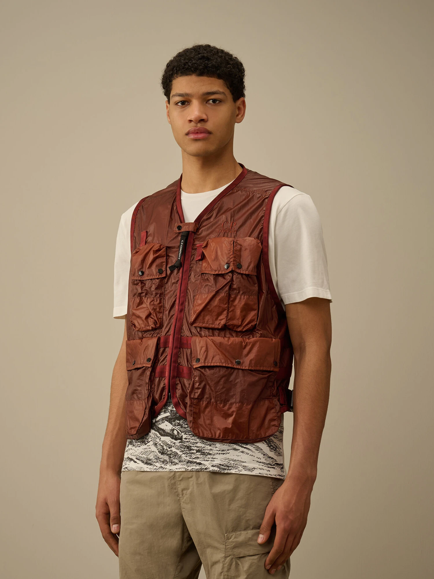 Жилет C.P. Company CS II Logo Vest Sable