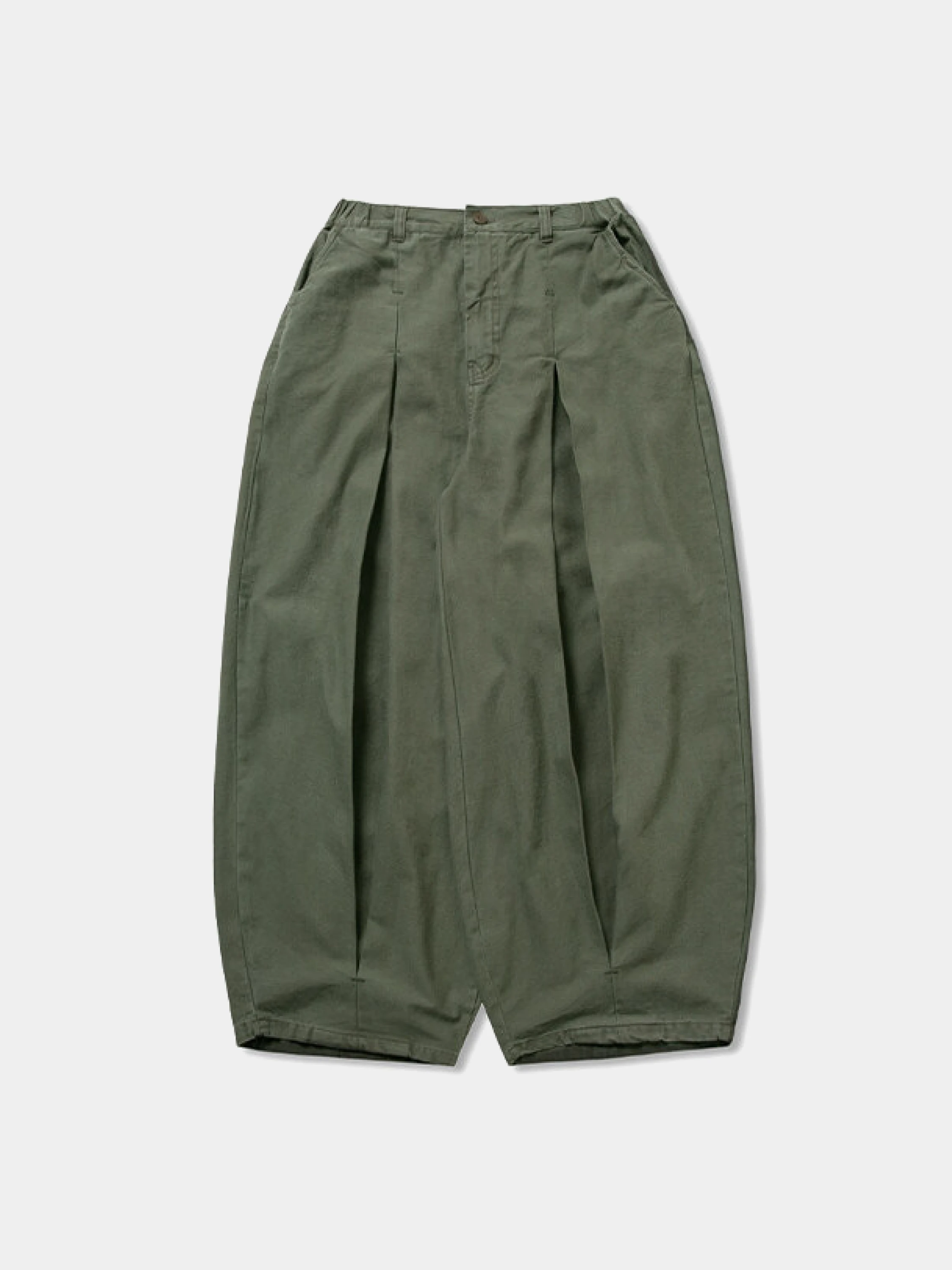 Брюки ANGLAN Long Tuck Wing Balloon Pants Khaki