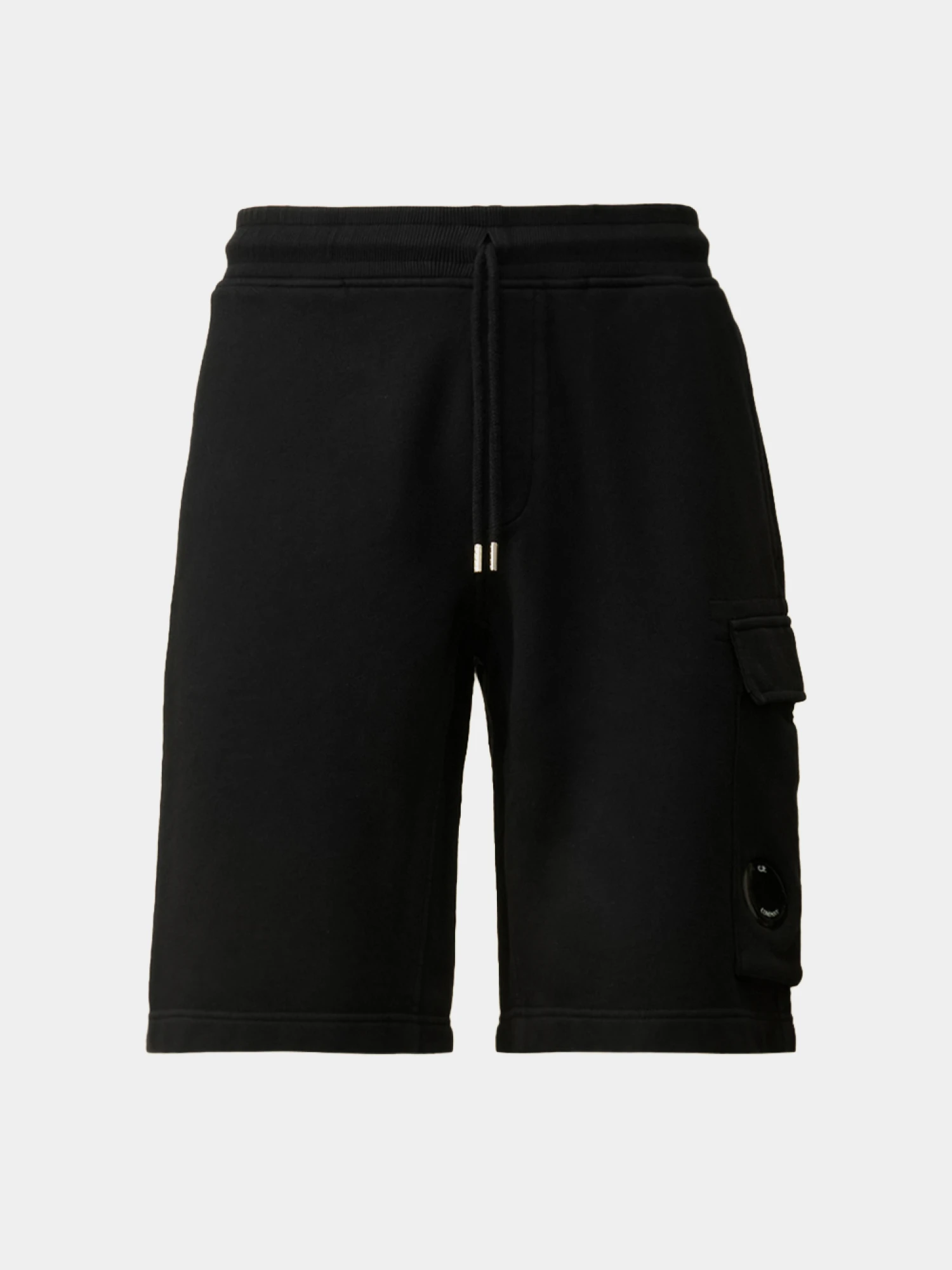 Шорты C.P. Company Cotton Diagonal Fleece Cargo Black