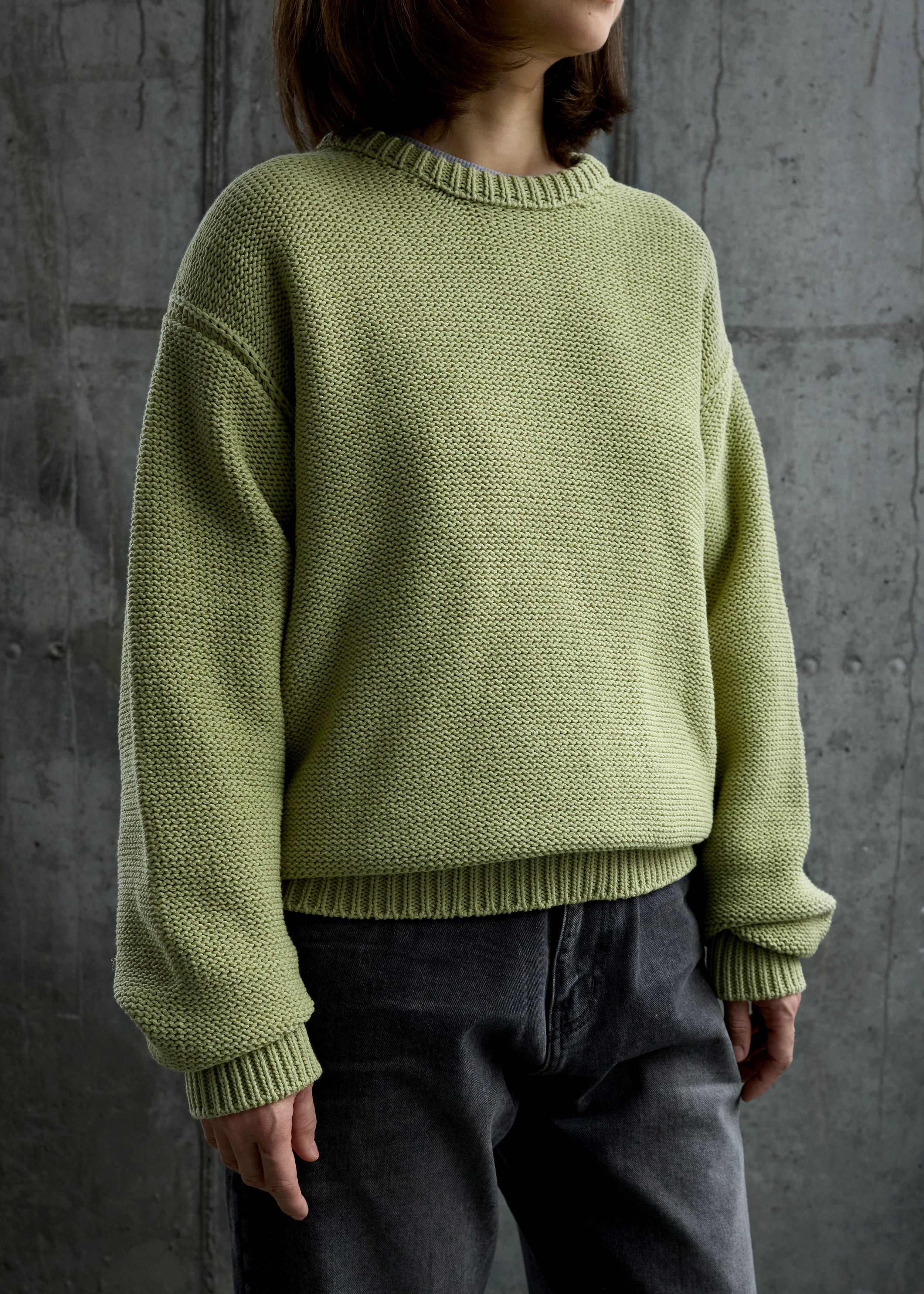 Свитер COOR Cotton Crochet Gracie Dusty Green