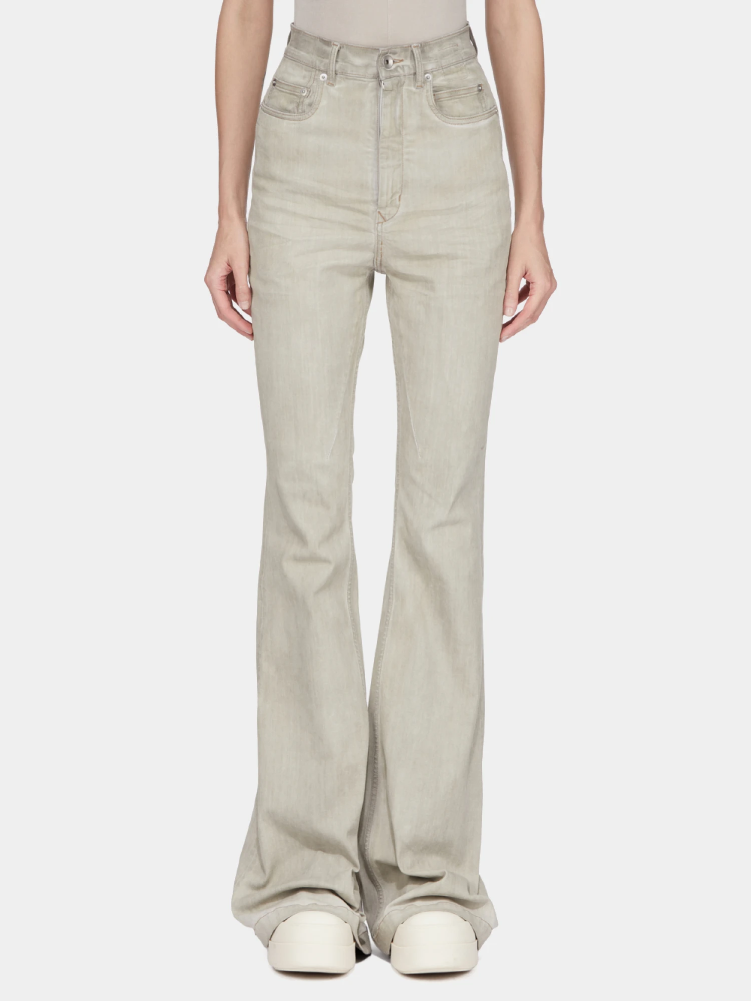 Женские джинсы RICK OWENS DRKSHDW Bolan Bootcut Sand
