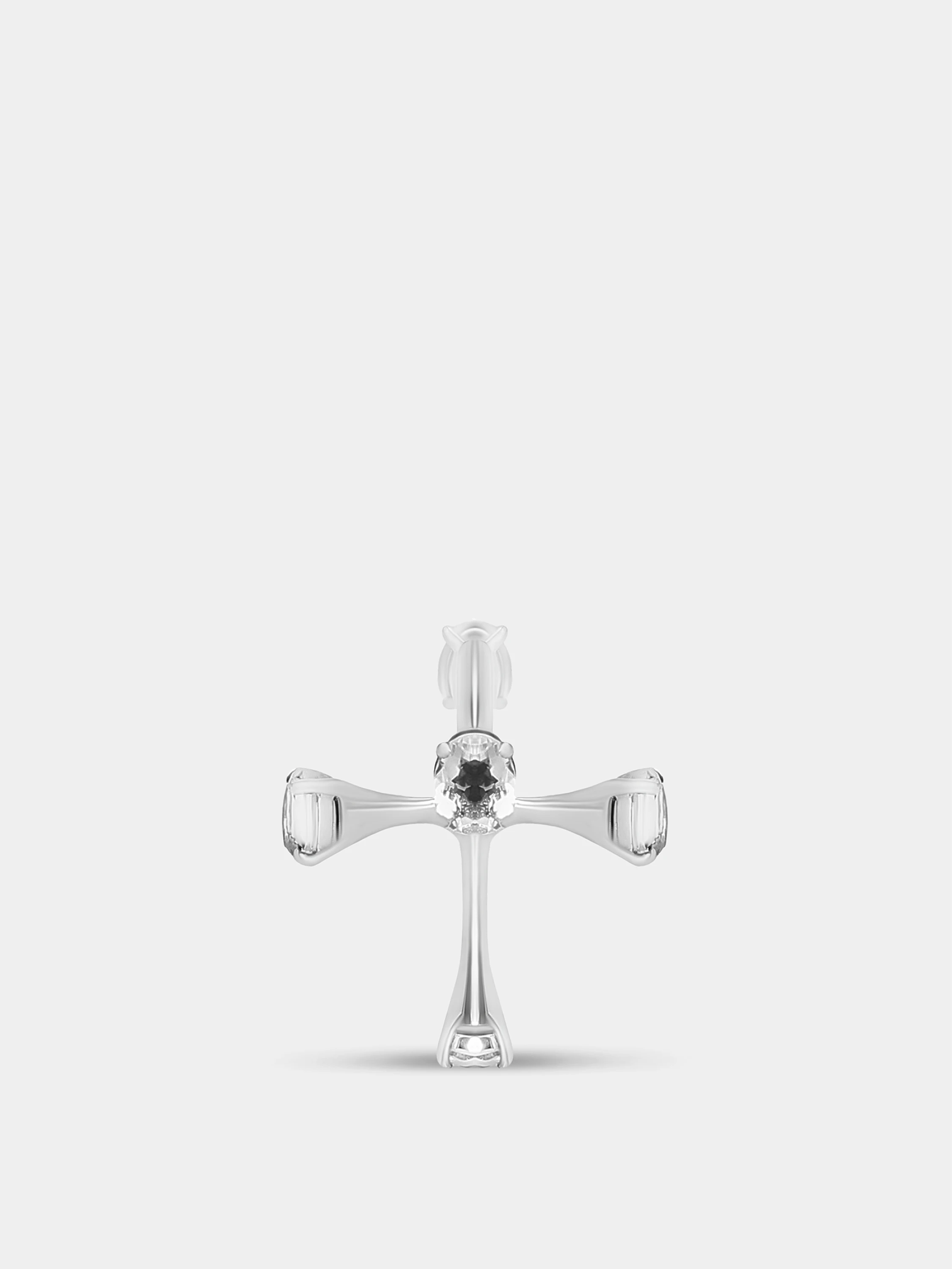 Моносерьга Rhoe Bermat Echo Frax Rock Crystal