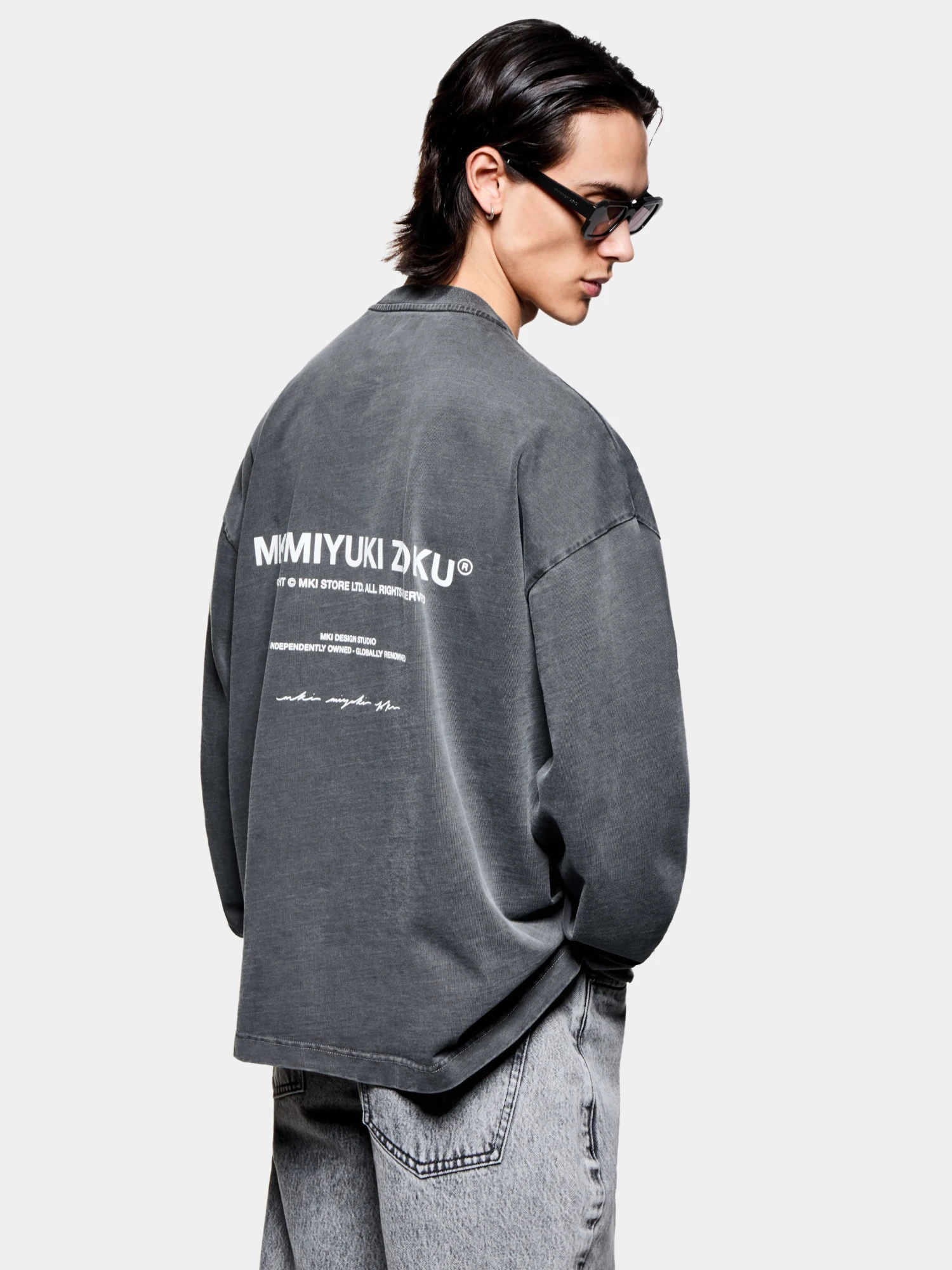 Лонгслив MKI MIYUKI ZOKU Design Studio L/S Pigment Black