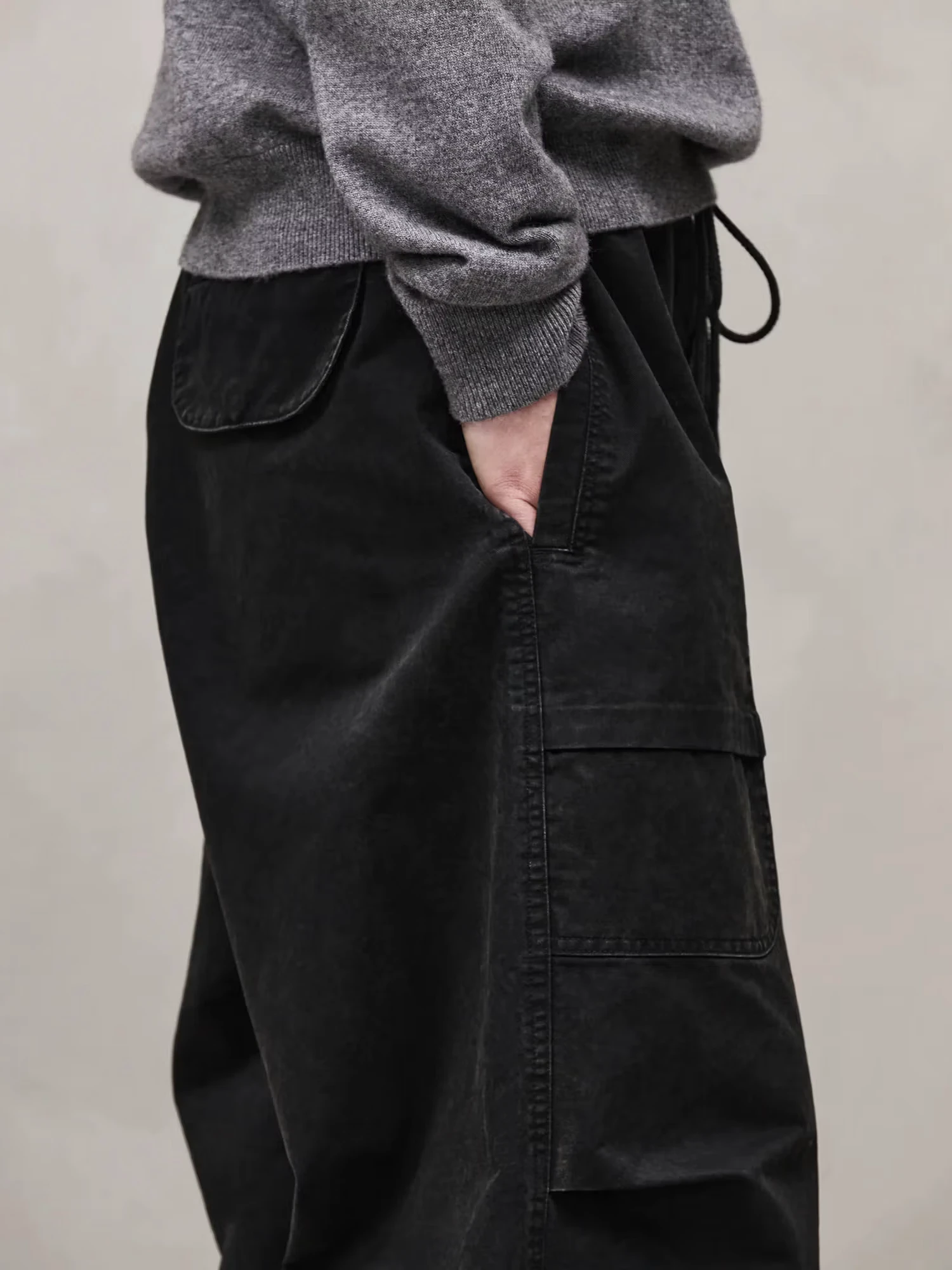 Брюки entire studios Barren Cargo Washed Black