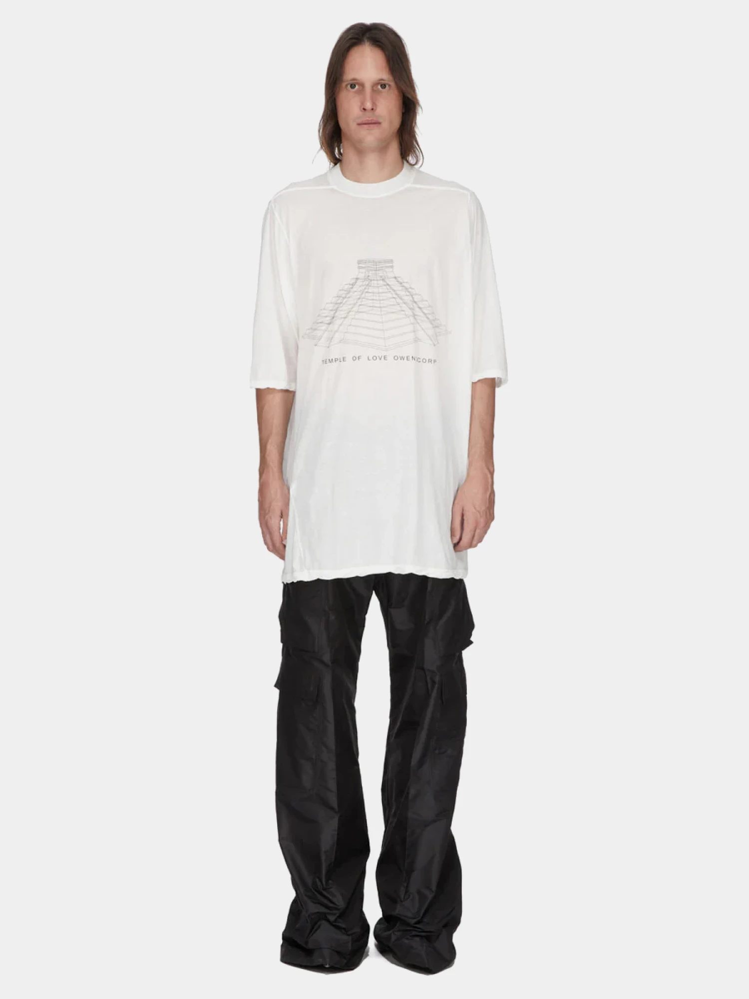 Футболка Rick Owens Jumbo SS T Milk Wash/Black