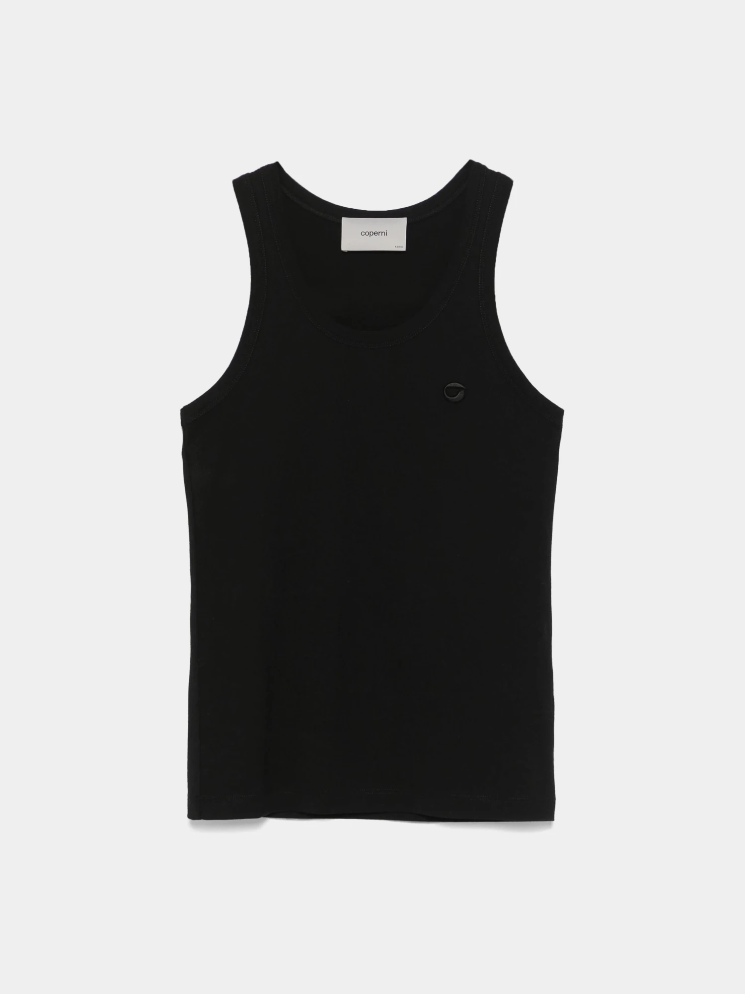Женская майка Coperni Lightweight Logo Tank Black
