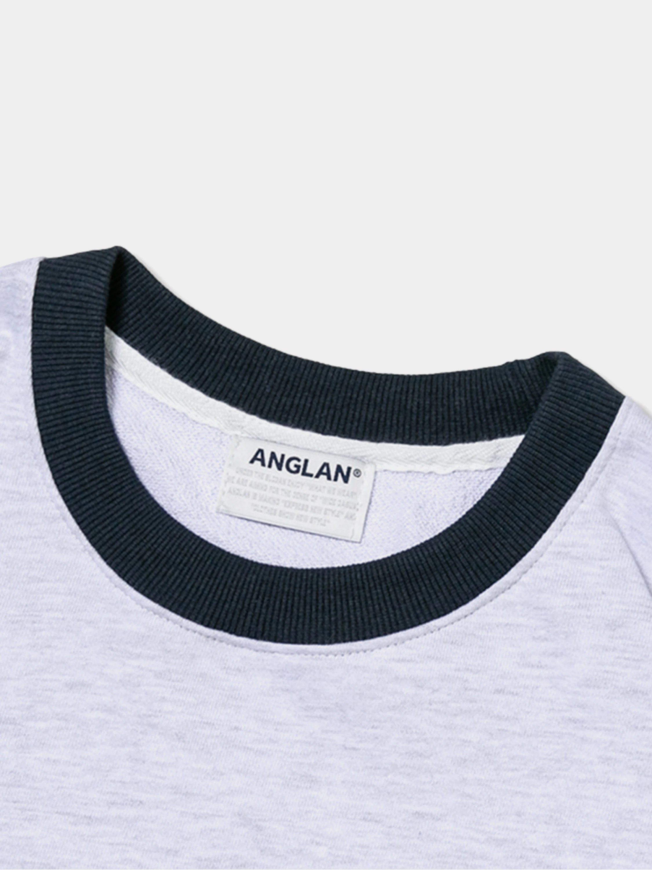 Свитшот ANGLAN Multi Color Wappen White Melange