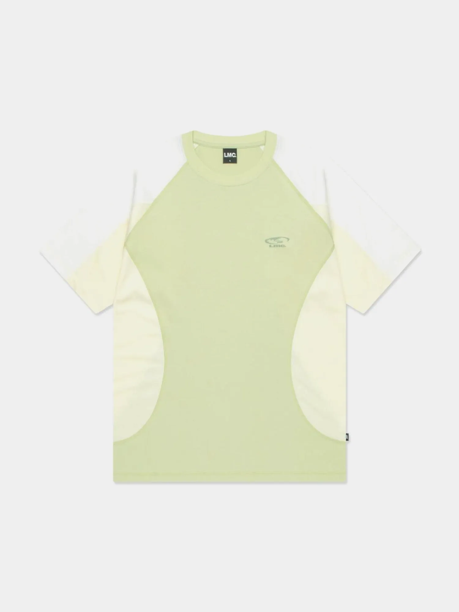 Футболка LMC Curved Line Tee Lime
