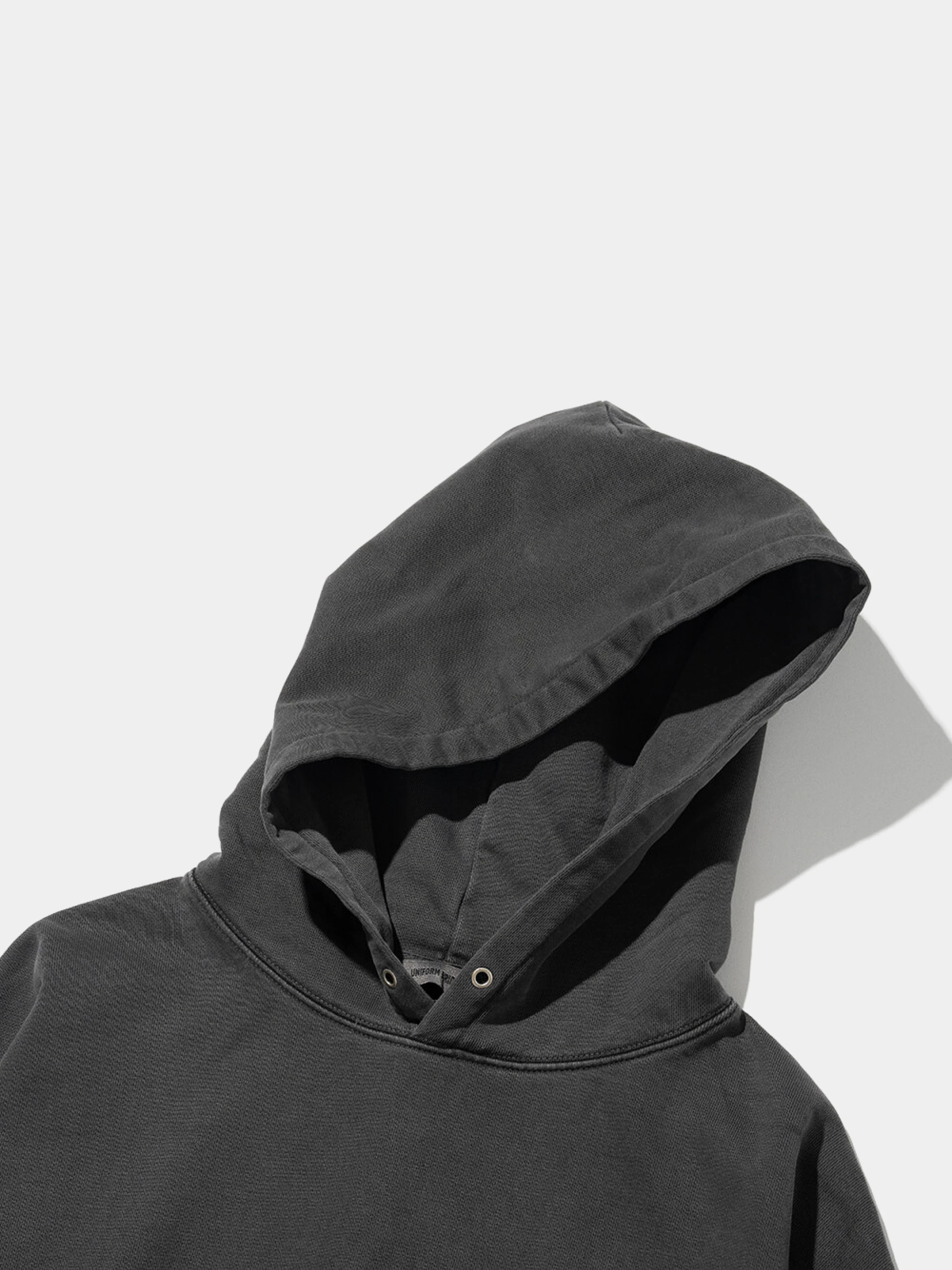 Худи Uniform Bridge Basic Dyeing Sweat Hood Pigment Charcoal