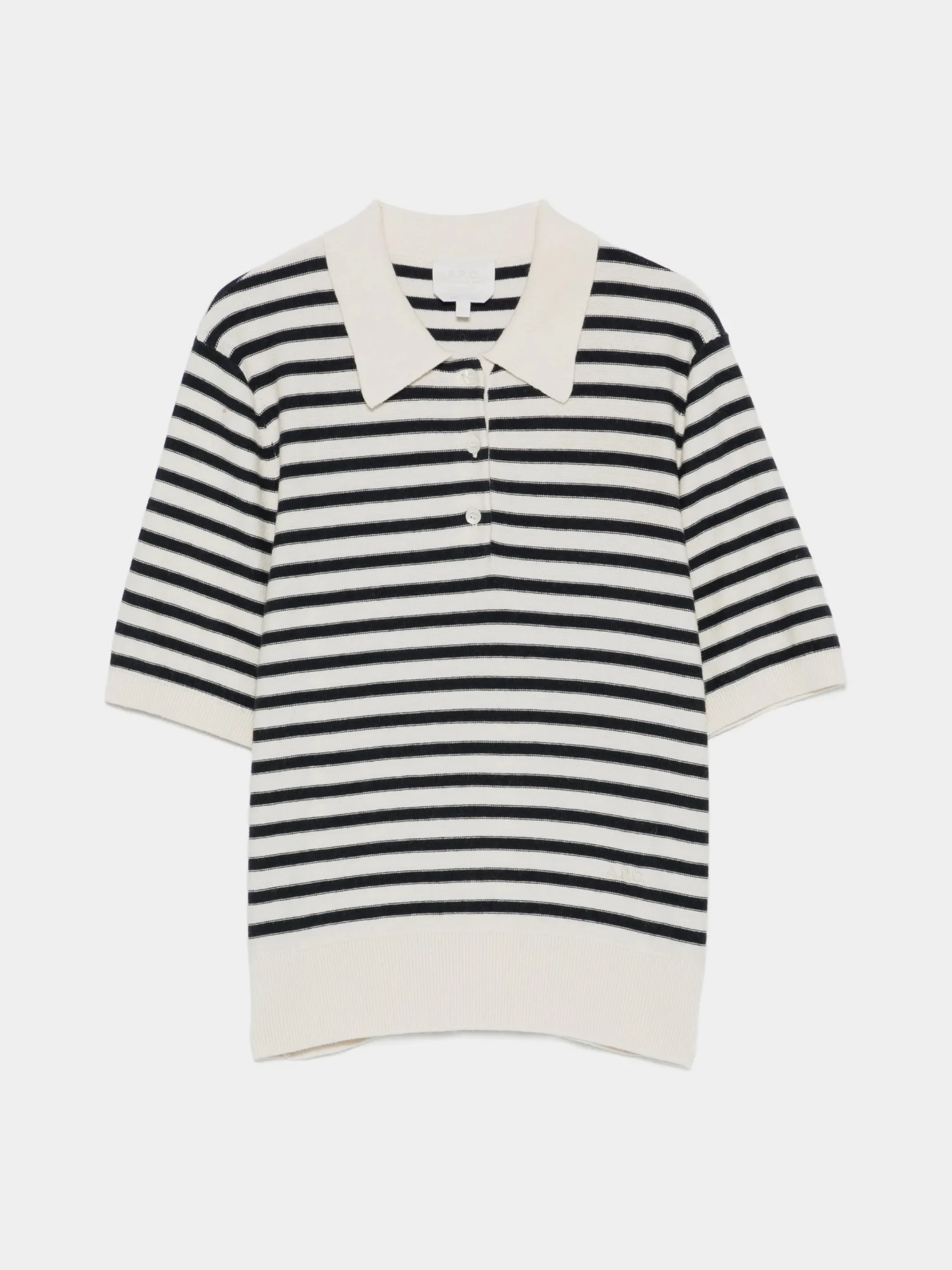 Женское поло A.P.C. Ruby Striped Dark Navy