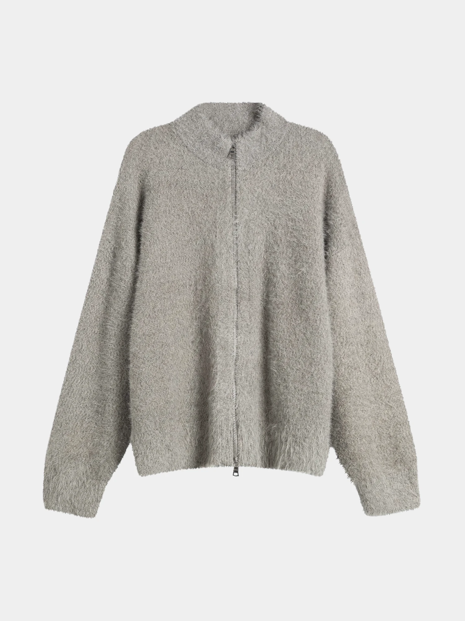 Кардиган MKI MIYUKI ZOKU Faux Alpaca Knit Track Melange Charcoal
