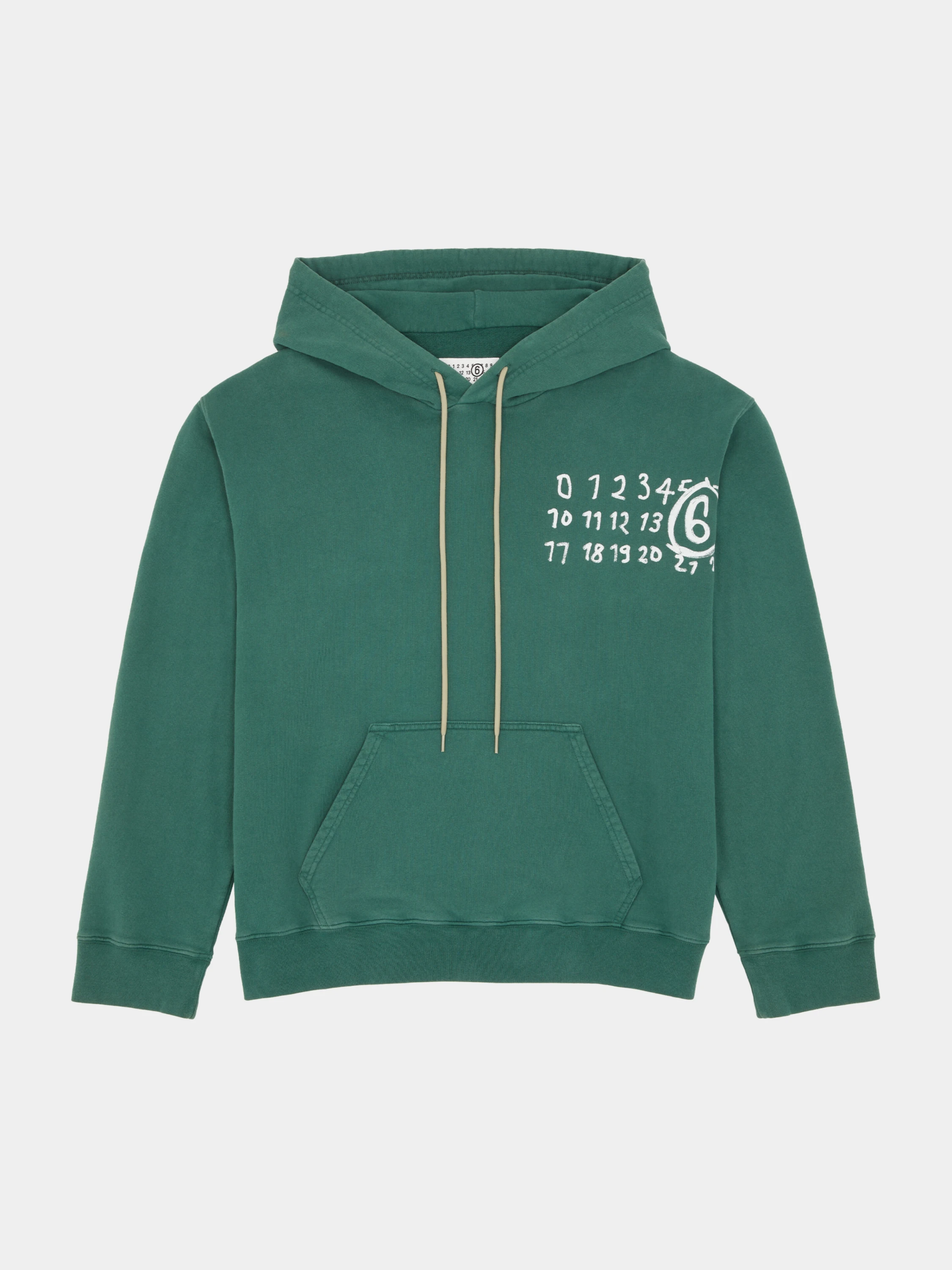 Худи MM6 Maison Margiela Numeric Artwork Green