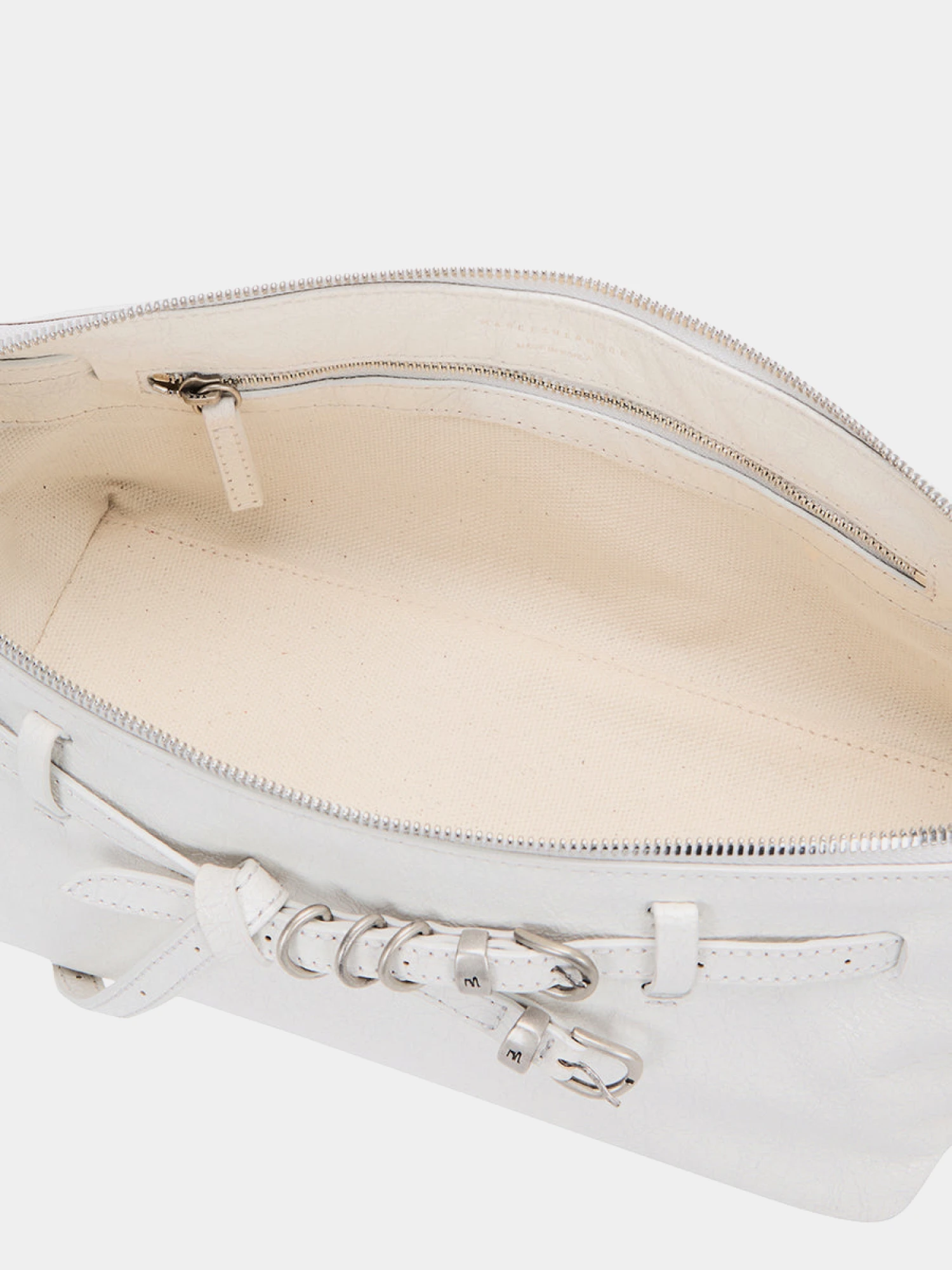 Женская сумка MARGESHERWOOD Grandma Used Sling Off White Cracked