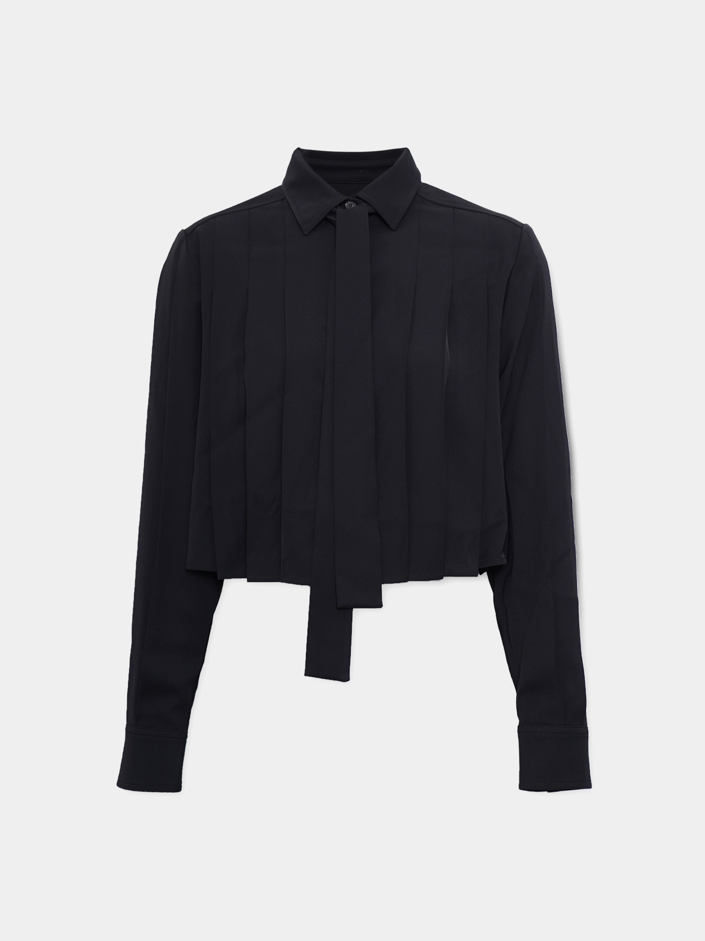 Женская блузка JUUN.J Pleated Crop Blouse Black