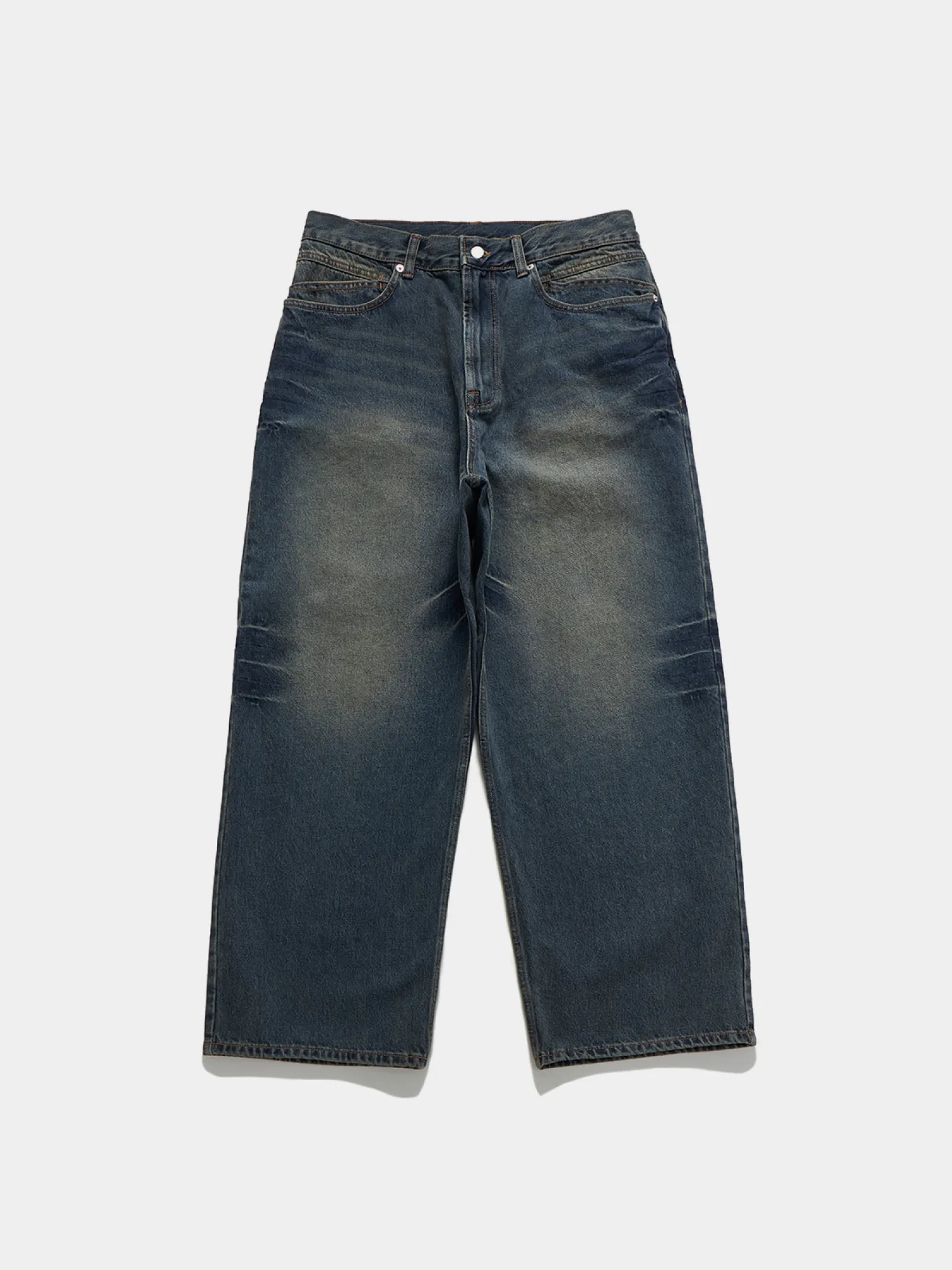 Джинсы UNAFFECTED Wide Denim Blue Beige