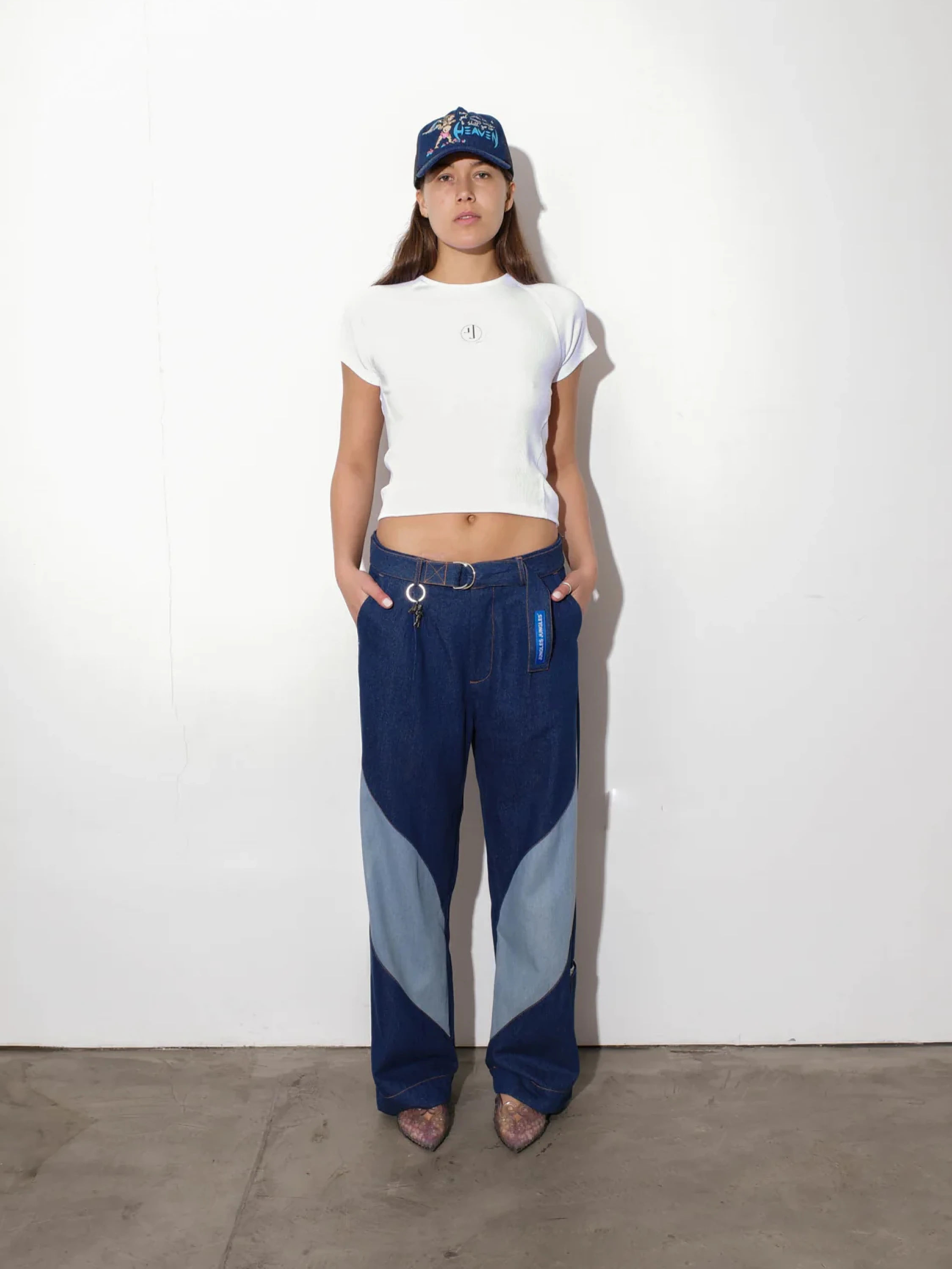 Брюки Jungles Jungles Denim Slant Indigo Washed Denim