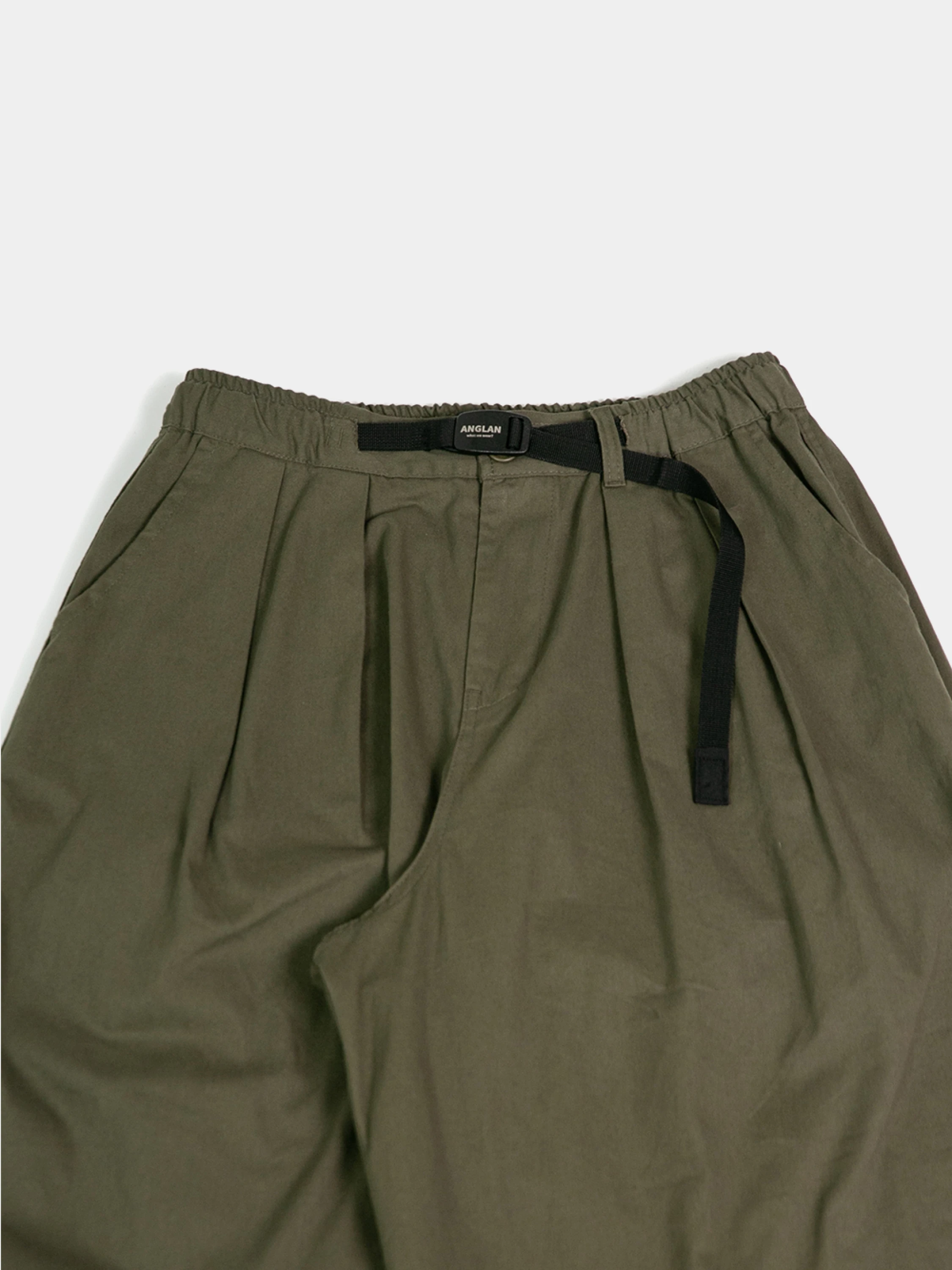 Брюки ANGLAN Twill Cotton Belt Balloon Pants Khaki