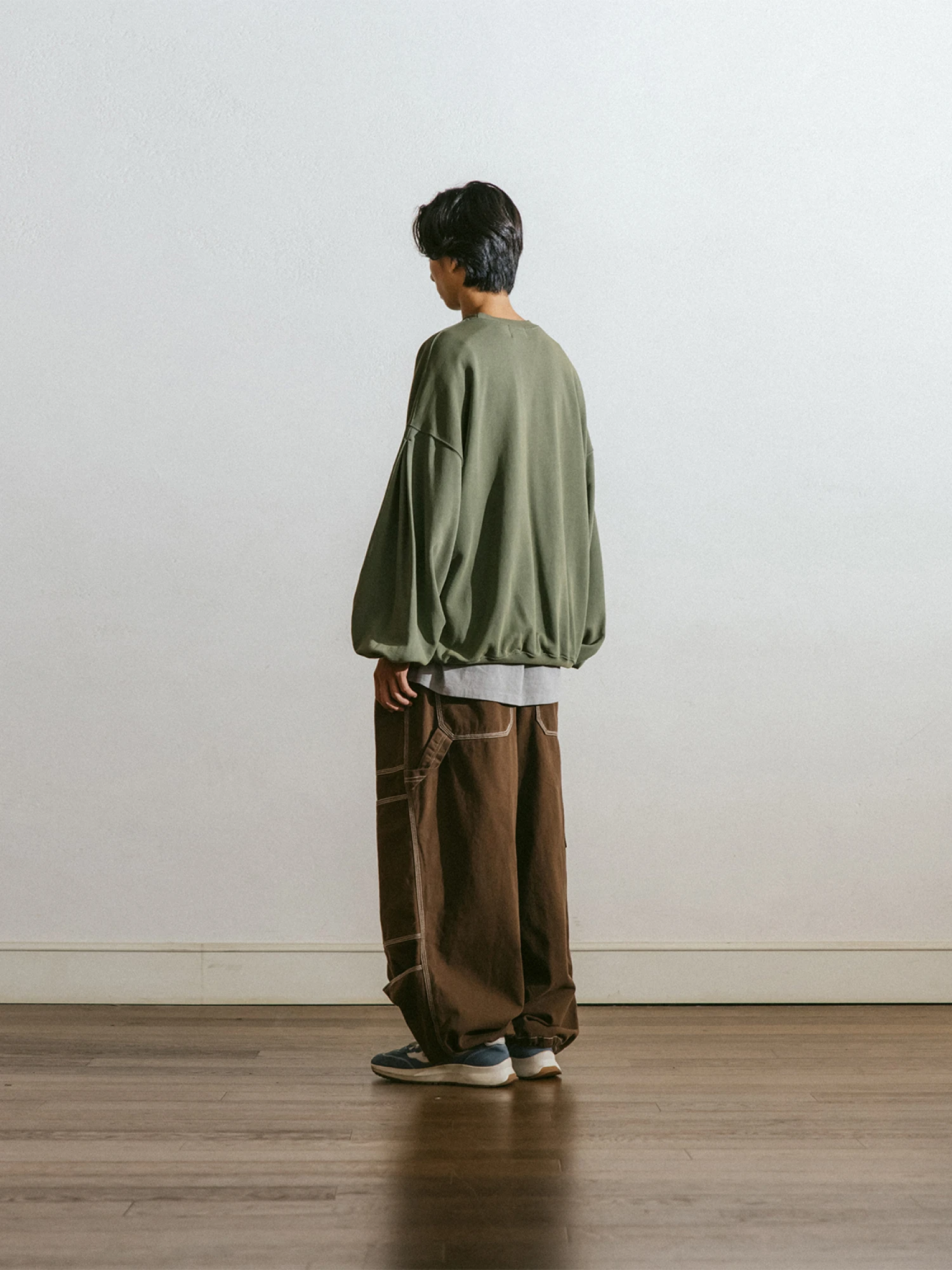 Свитшот ANGLAN Valley Salt Washed Green