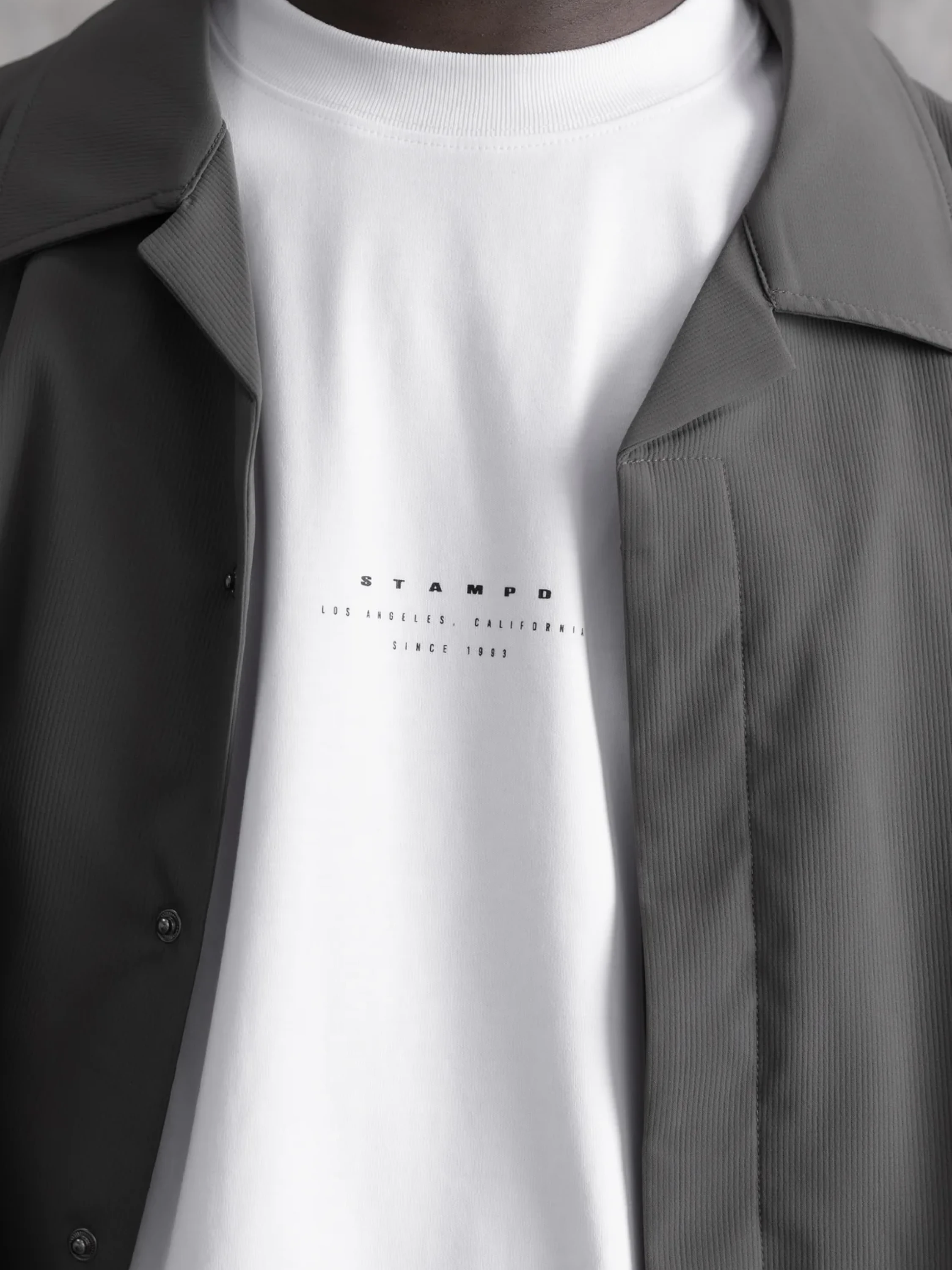 Футболка Stampd Strike Stack Logo Relaxed White