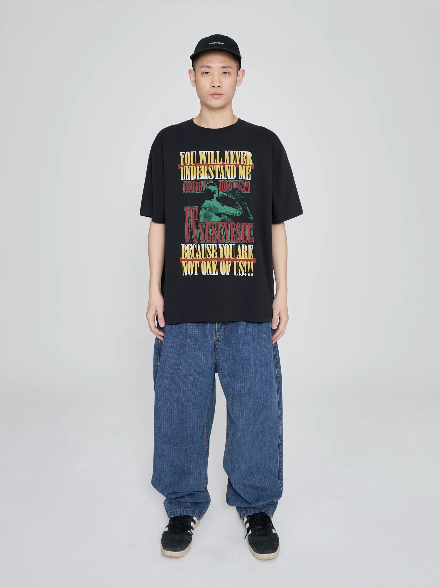 Футболка YESEYESEE Y.E.S Hooligan Tee Charcoal