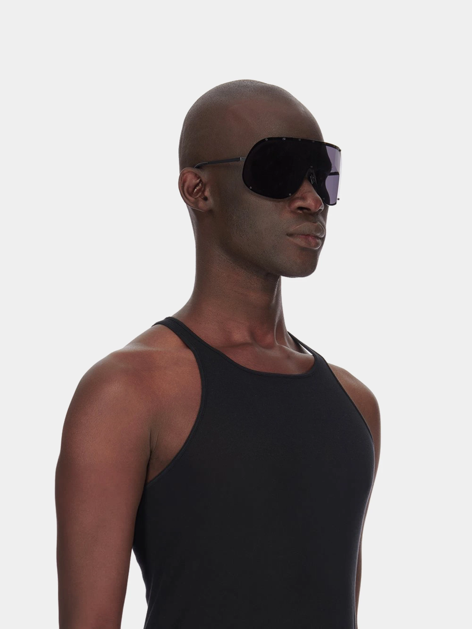 Очки RICK OWENS Shield Sunglasses Black