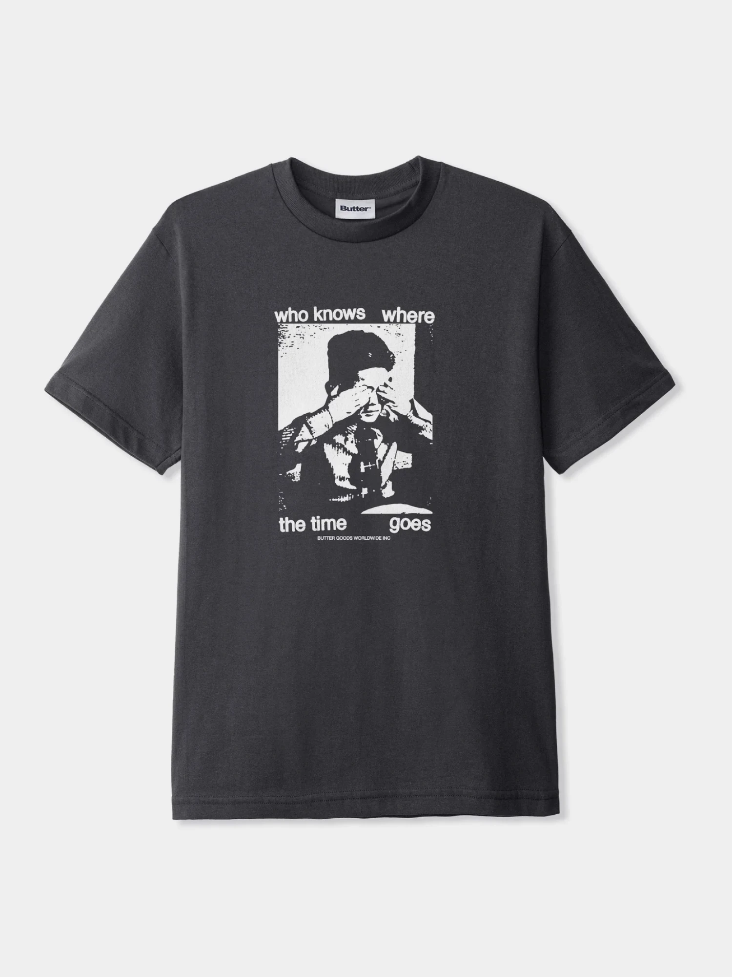 Футболка Butter Goods Who Knows Tee Charcoal