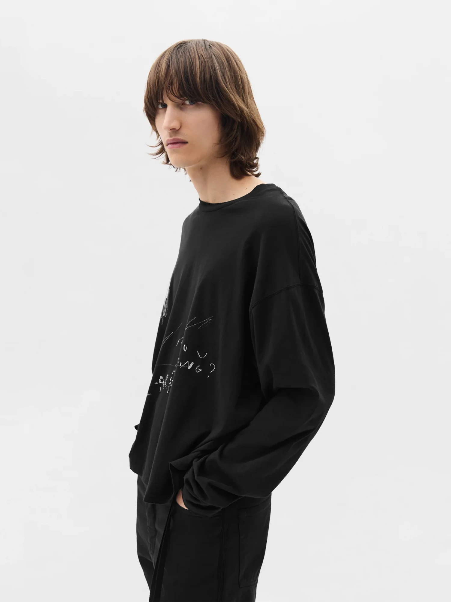 Лонгслив Ann Demeulemeester Emil Are You Dreaming Black