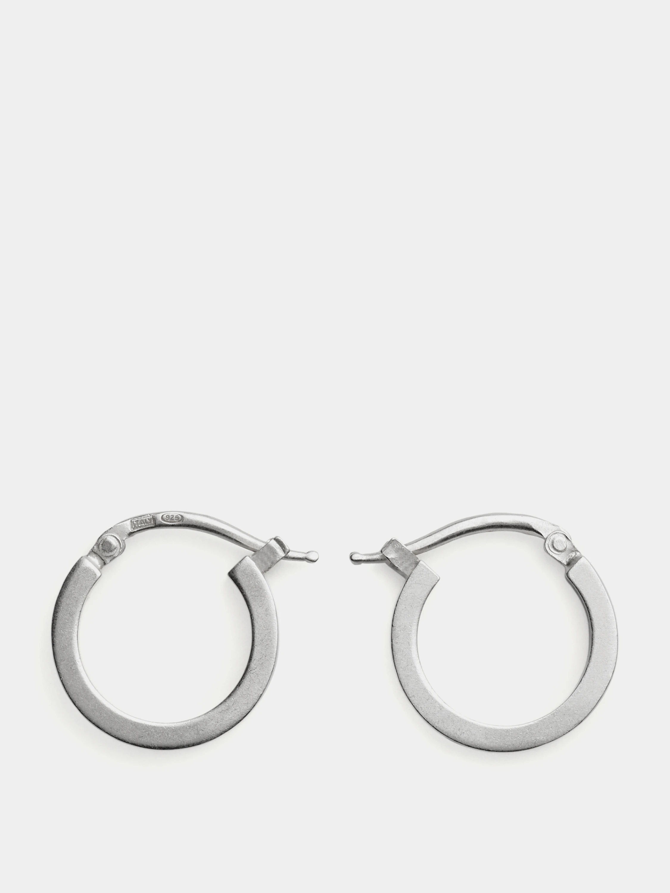 Серьги MM6 Maison Margiela Matte Brass Hoop Earrings