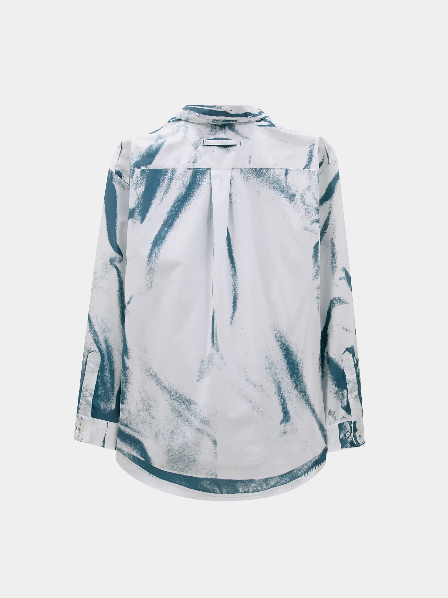 Женская рубашка Jean Paul Gaultier Trompe L'oeil Printed White/Blue Grey