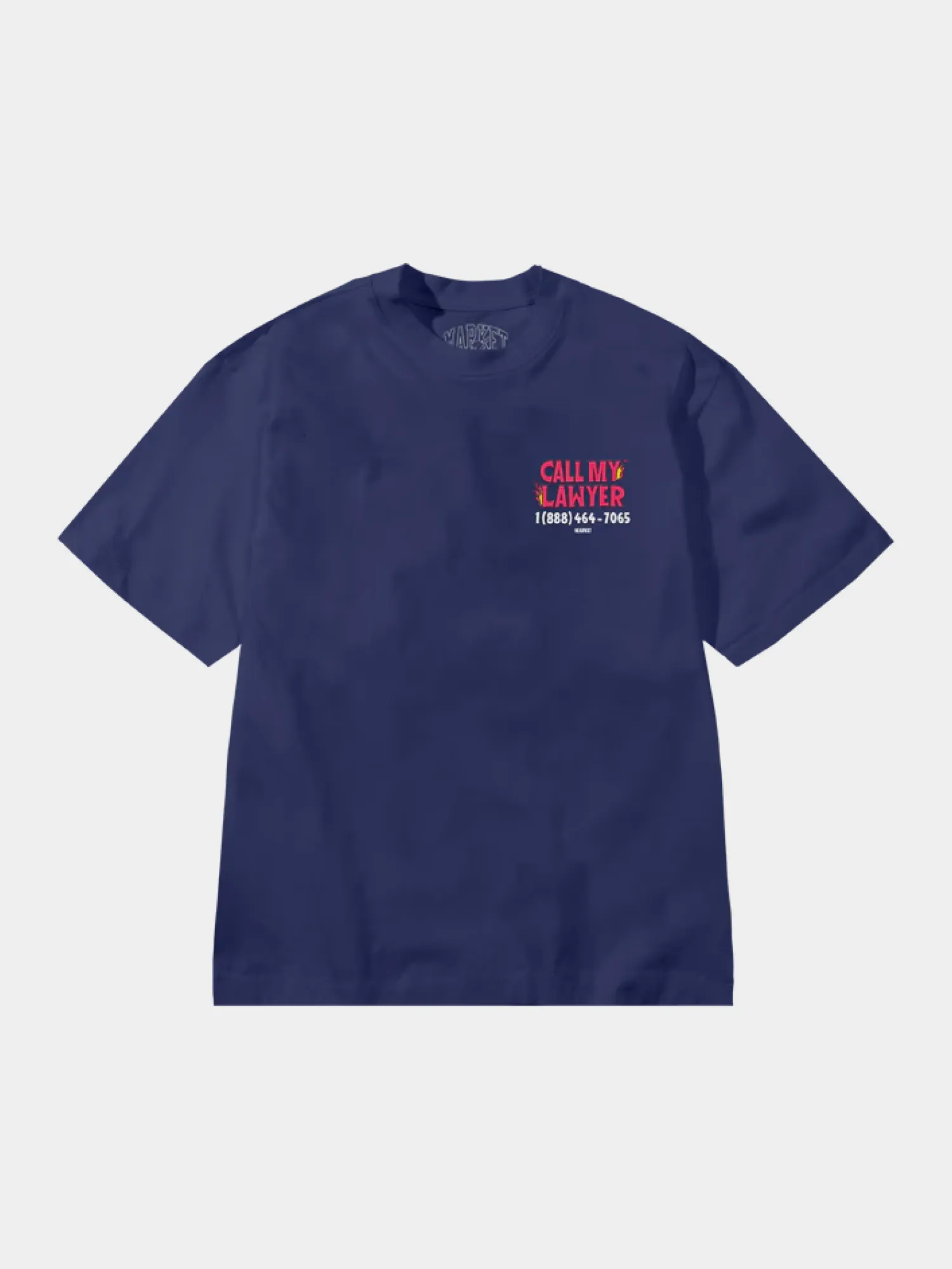 Футболка MARKET HOT STUFF CALL MY LAWYER T-SHIRT Blue
