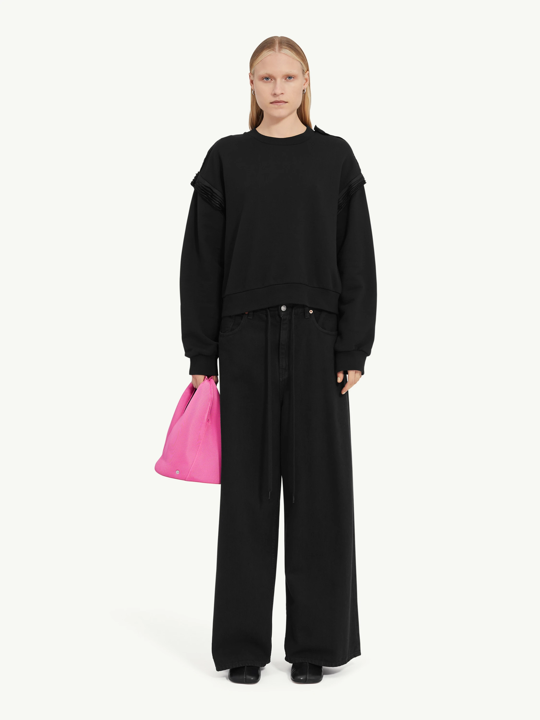 Женские джинсы MM6 Maison Margiela Wide Leg Black