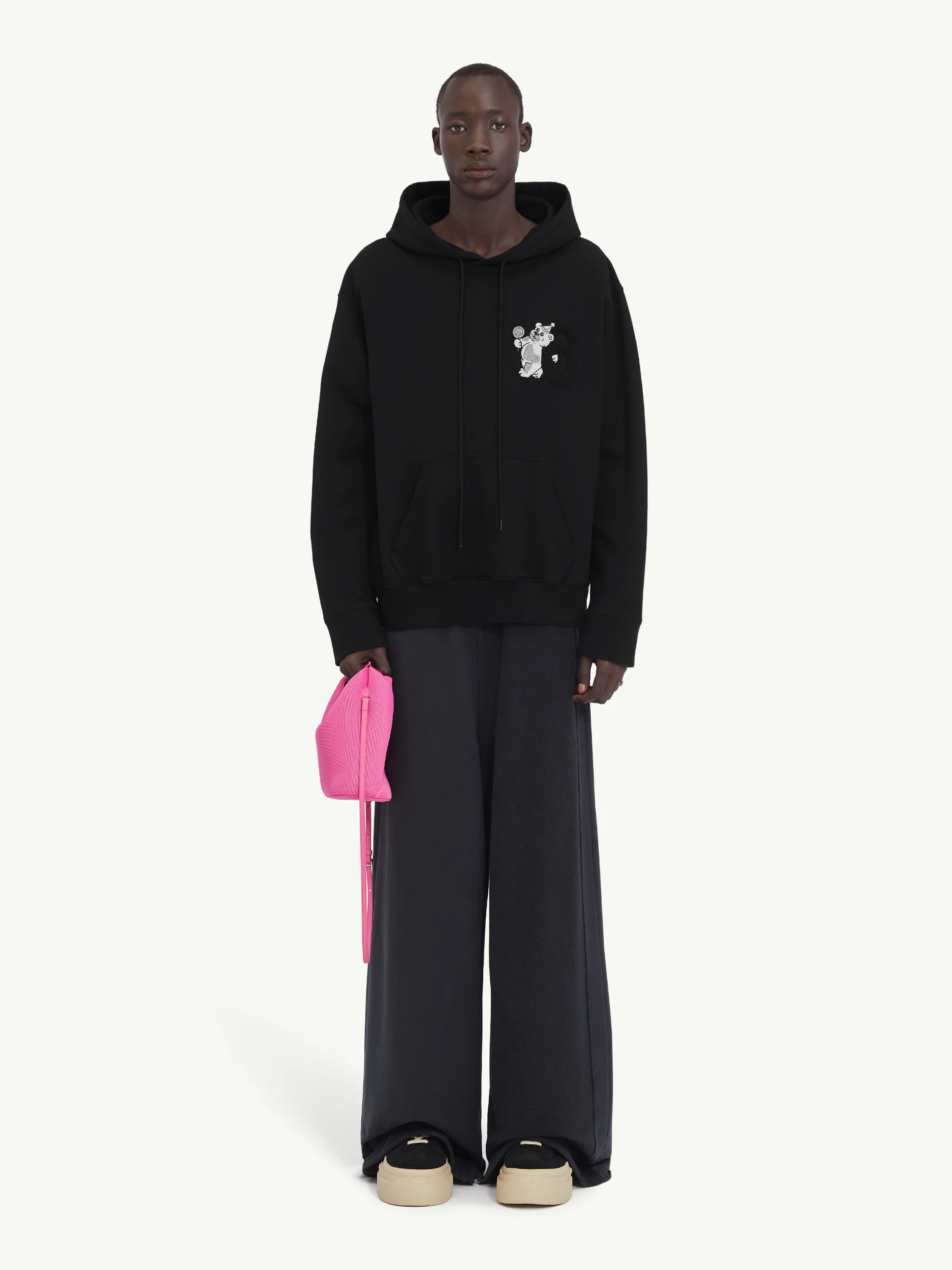 Худи MM6 Maison Margiela Unbrushed Jersey Black