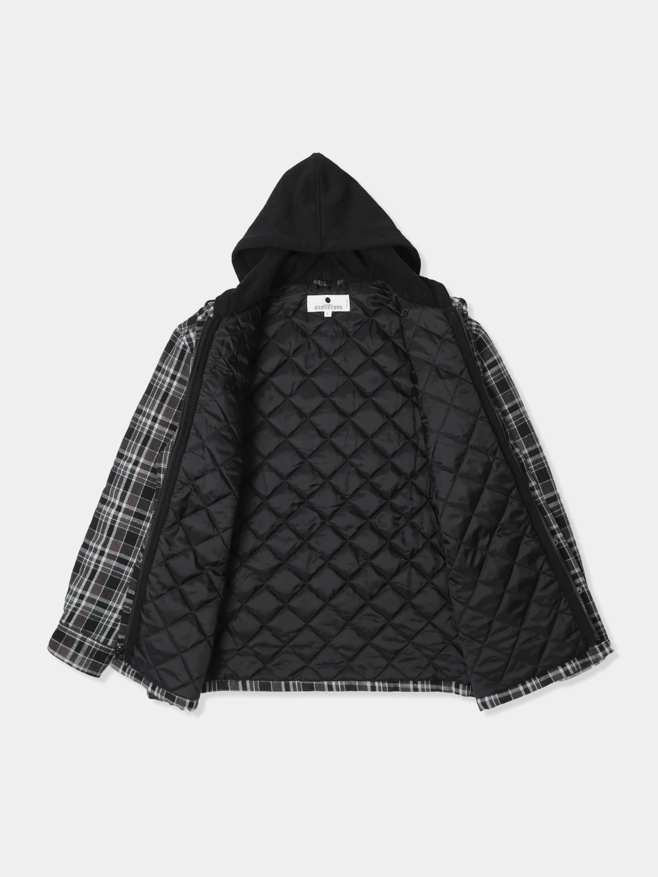 Стеганый овершот Noon Goons Function Flannel Black