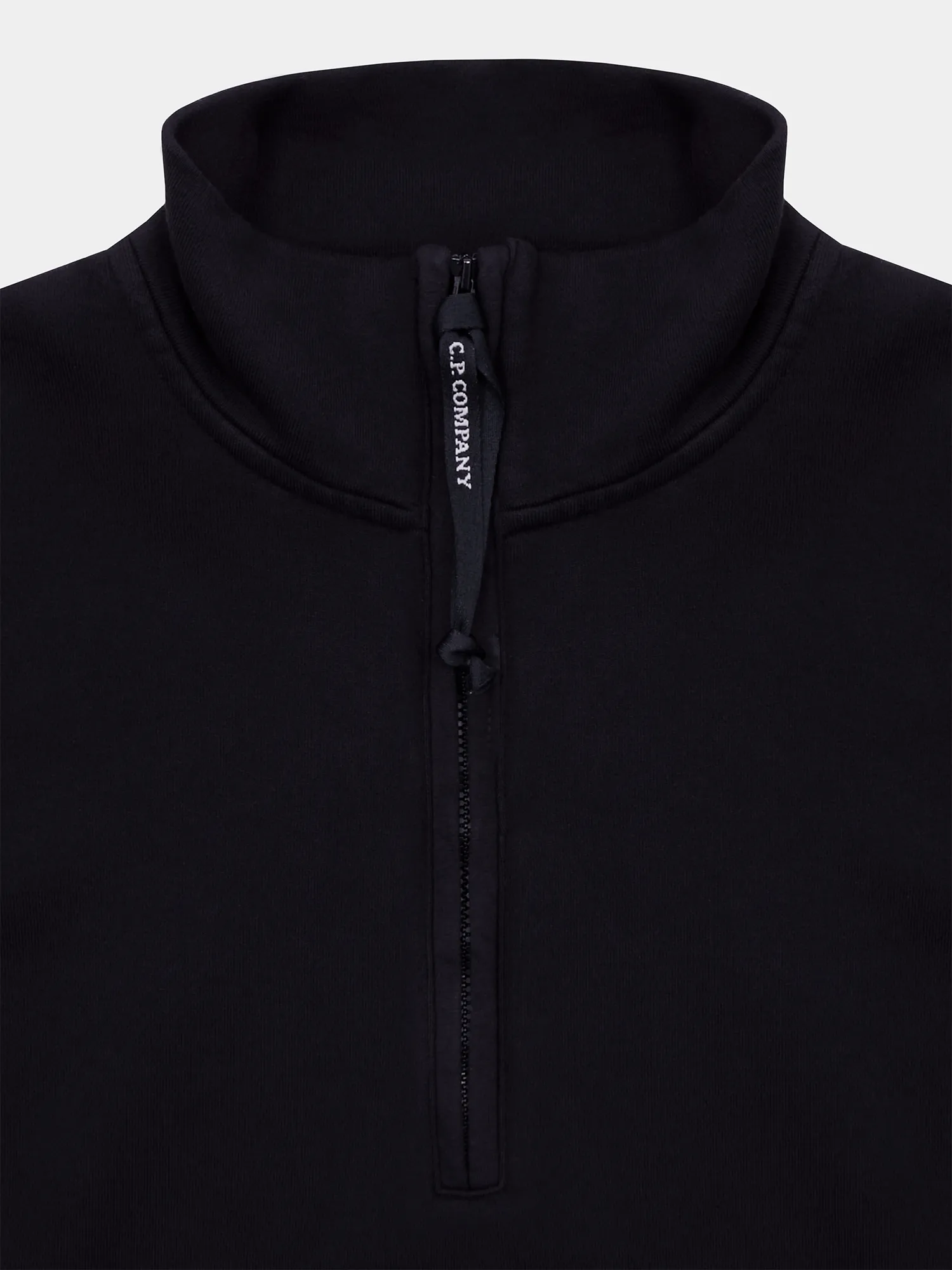 Халф-зип C.P. Company Cotton Diagonal Fleece Black