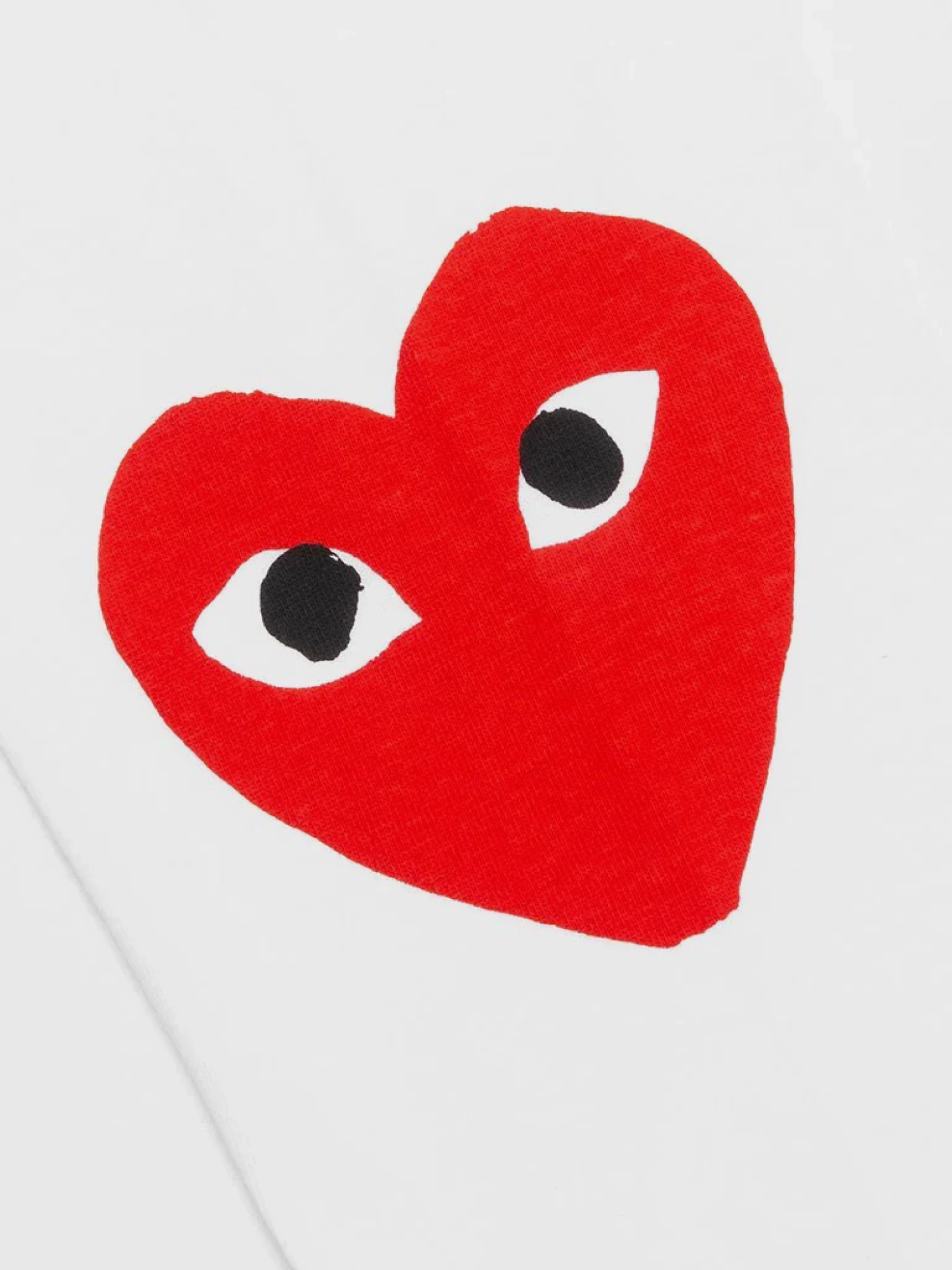 Лонгслив Comme des Garçons PLAY Play 3 Heart White