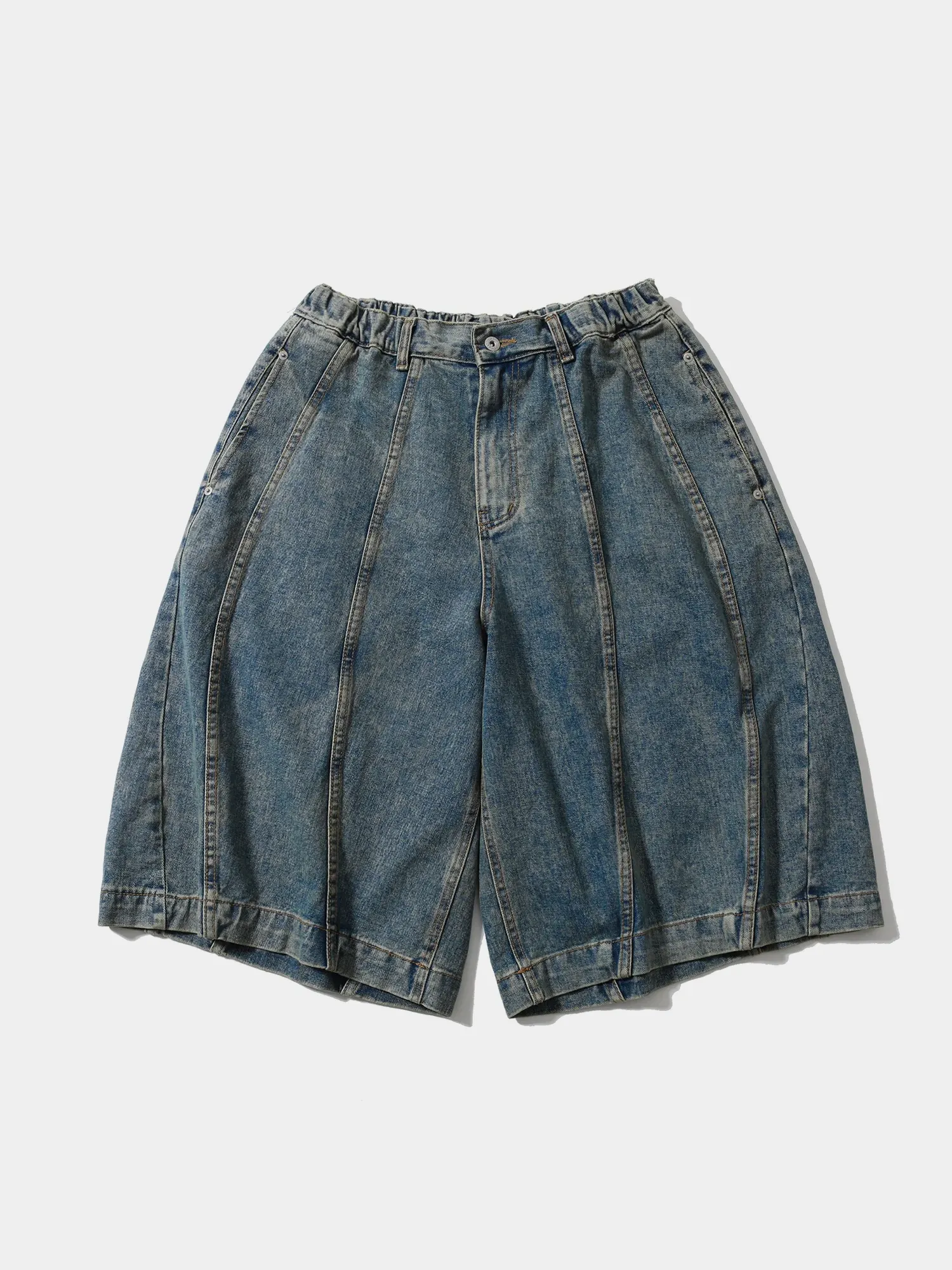 Шорты ANGLAN Balloon Iconic Denim Half Pants Washed Blue