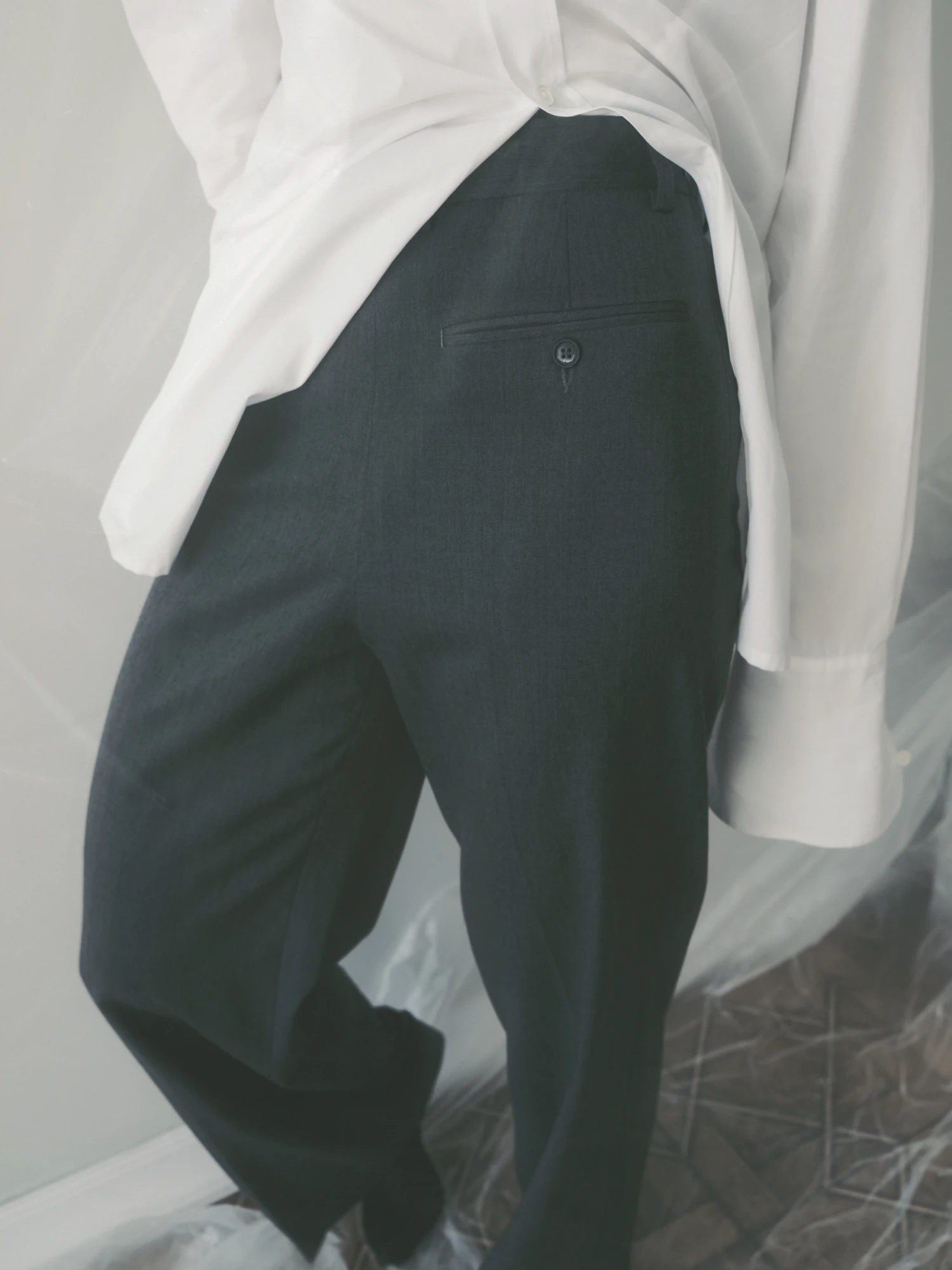 Женские брюки MM6 Maison Margiela Voluminous Grey