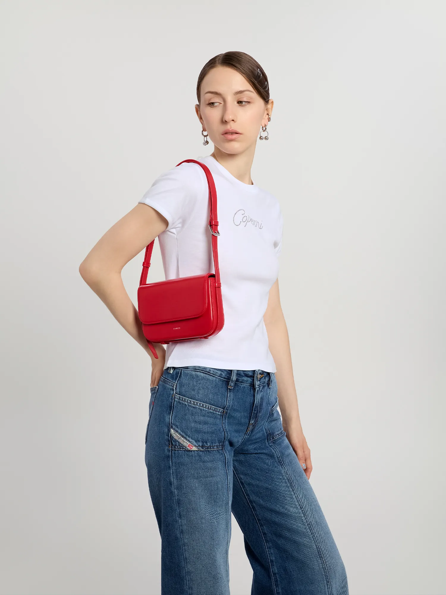 Женская сумка STAND OIL Riddle Bag Red