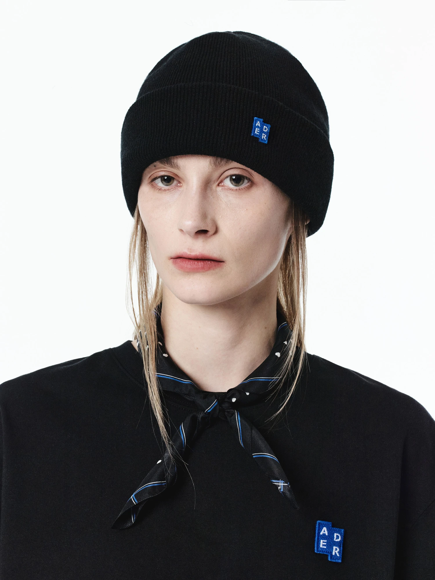 Шапка ADERERROR Sig BL Tag Beanie 02 Black