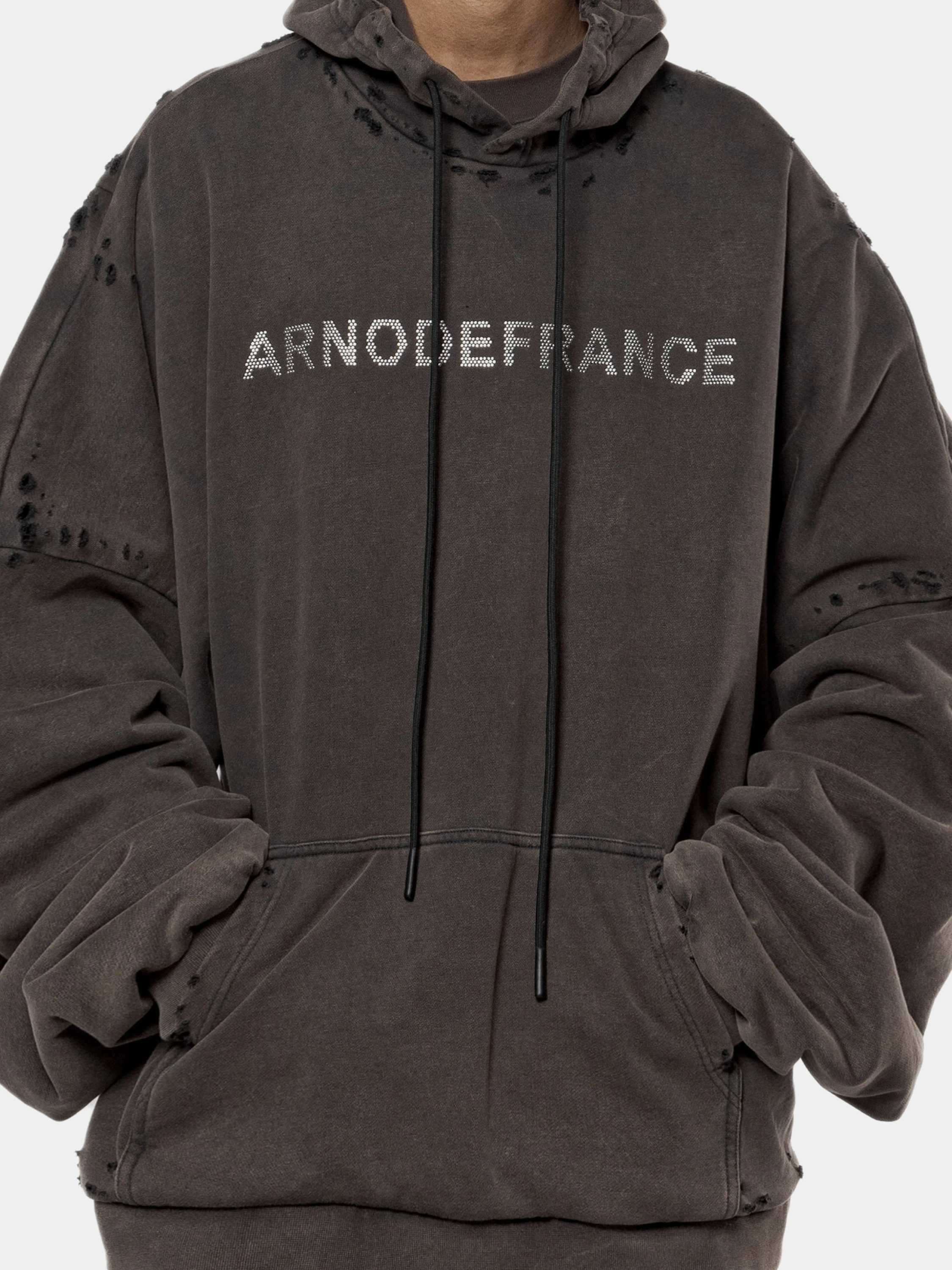 Худи ARNODEFRANCE Mega 'ARNODEFRANCE STUDS' Brown