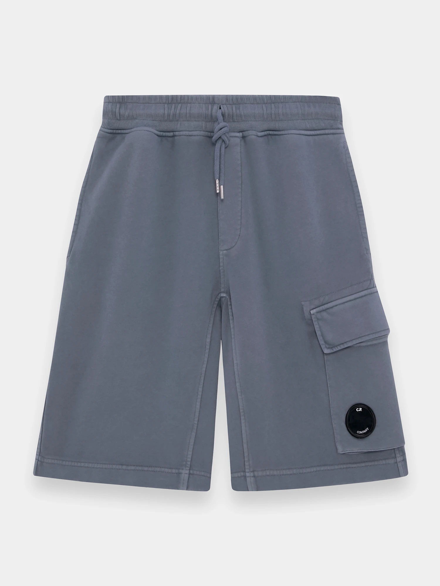 Шорты C.P. Company Cotton Diagonal Fleece Cargo Stormy Weather