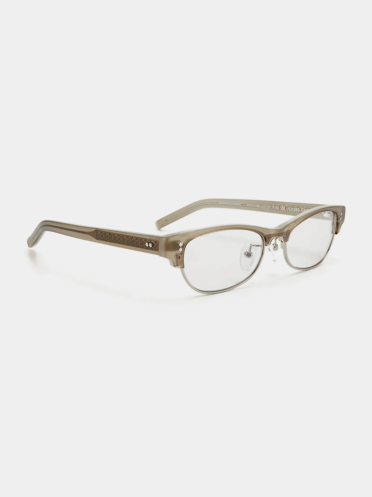 Очки Bonnie Clyde Closed Caption Grey & Clear Lens