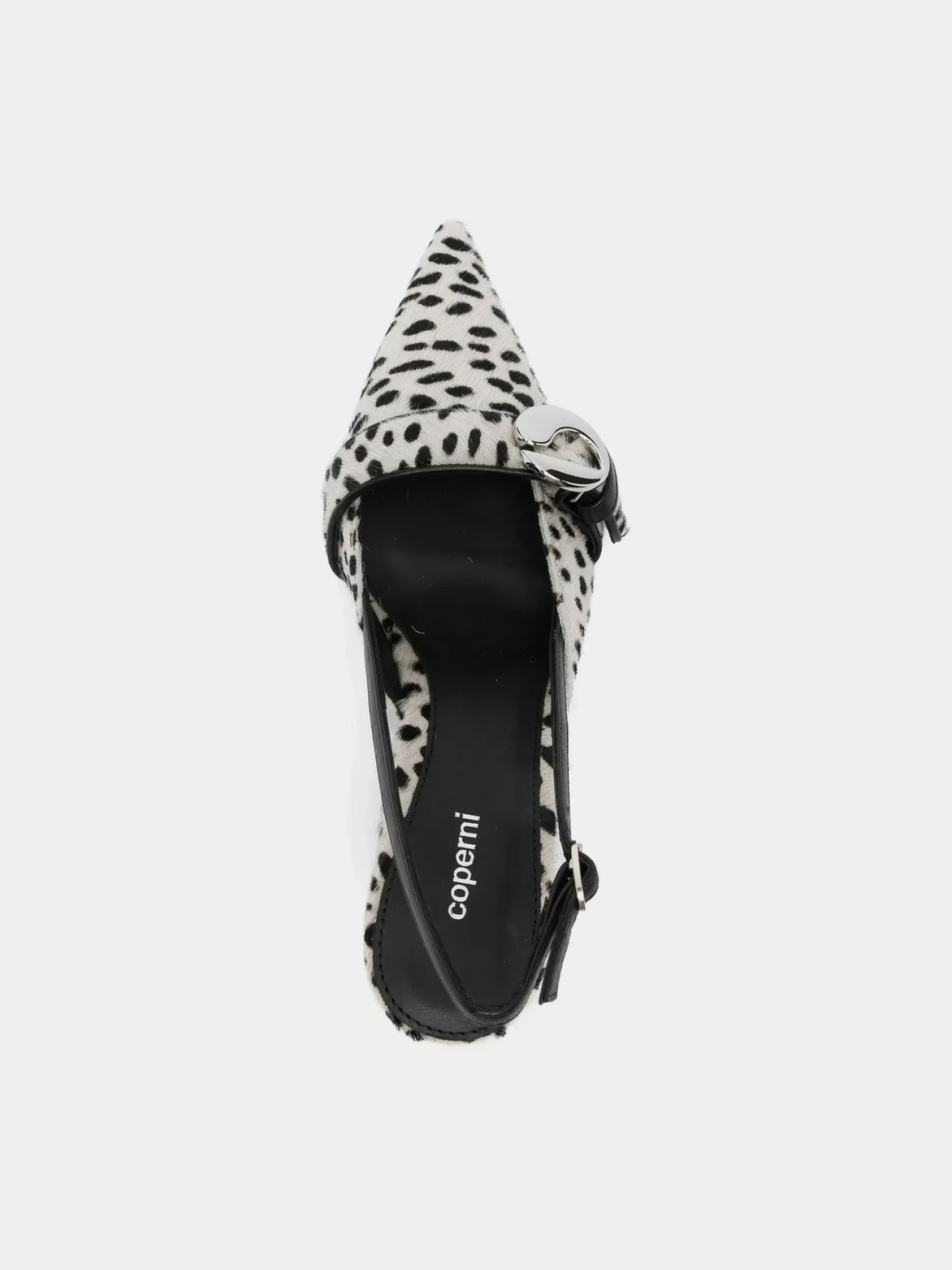 Женские туфли Coperni Belt Kitten Stiletto White/Black