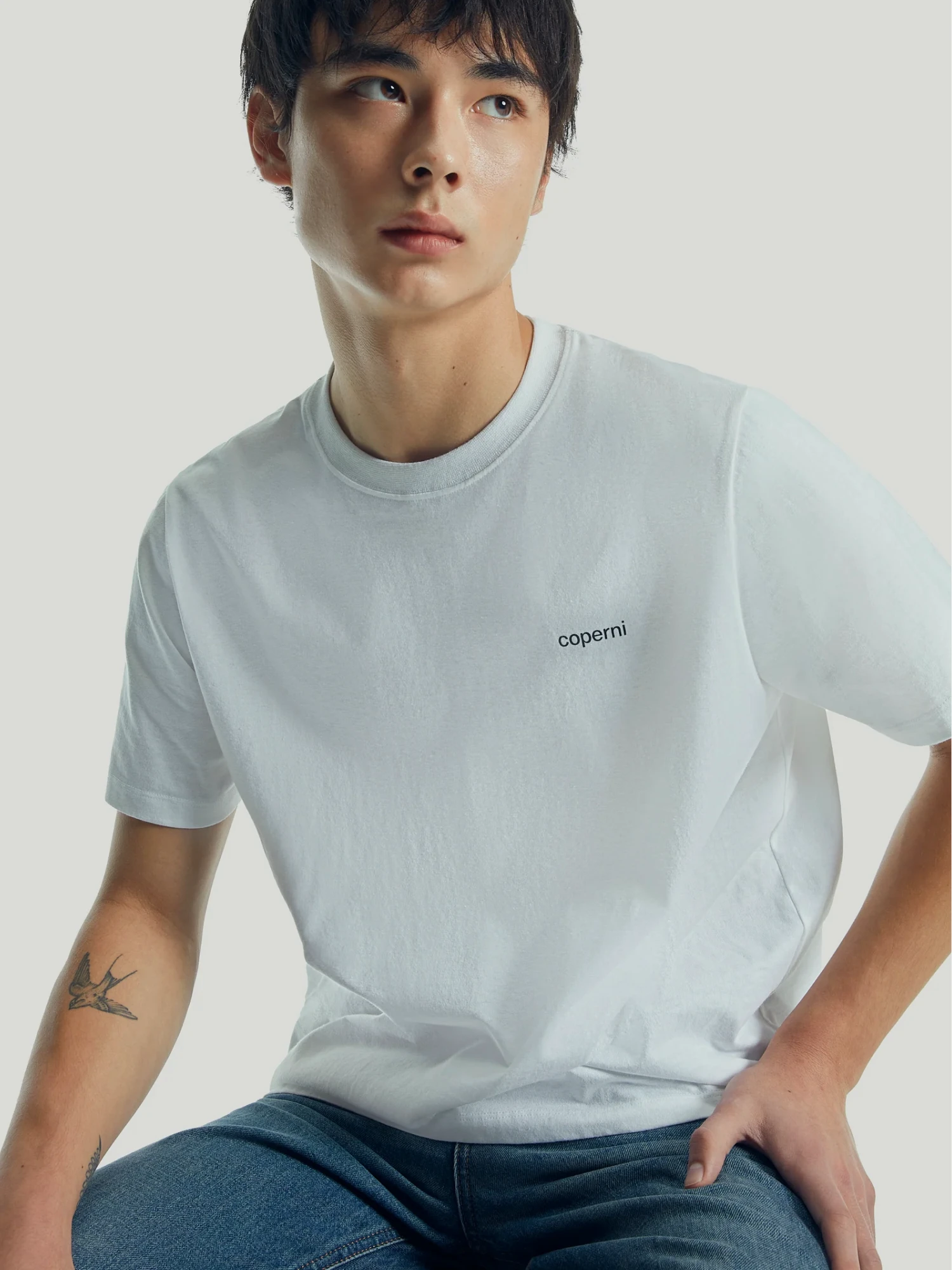 Футболка Coperni Logo Boxy T-Shirt White