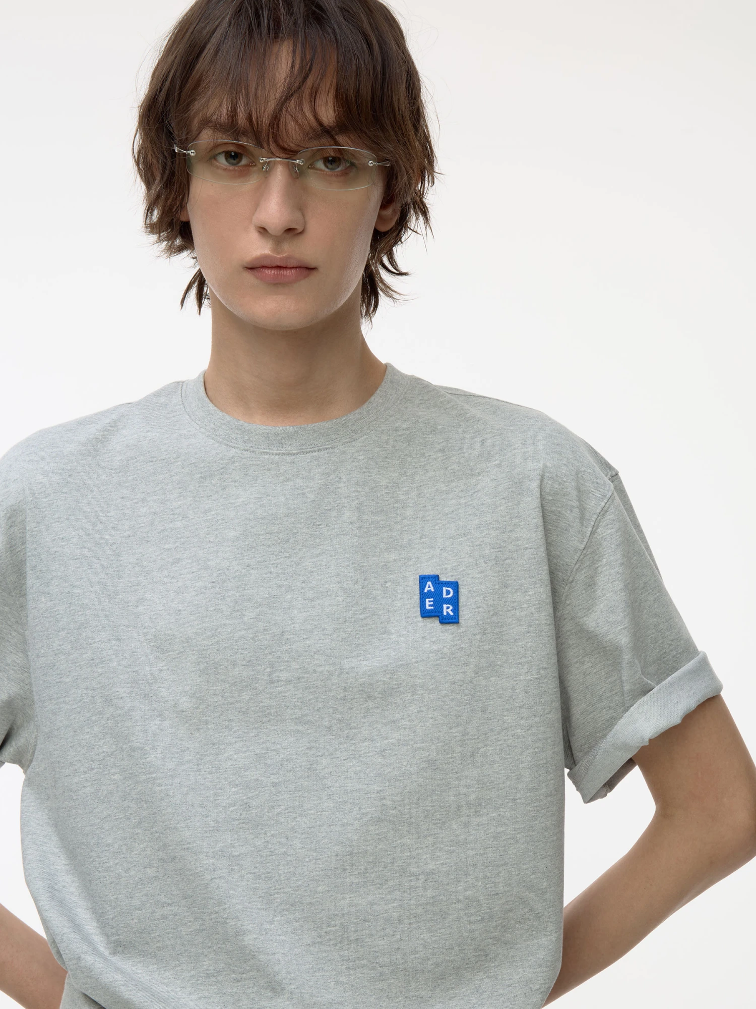 Футболка ADERERROR Sig; BL Tag T-Shirt 01 Grey