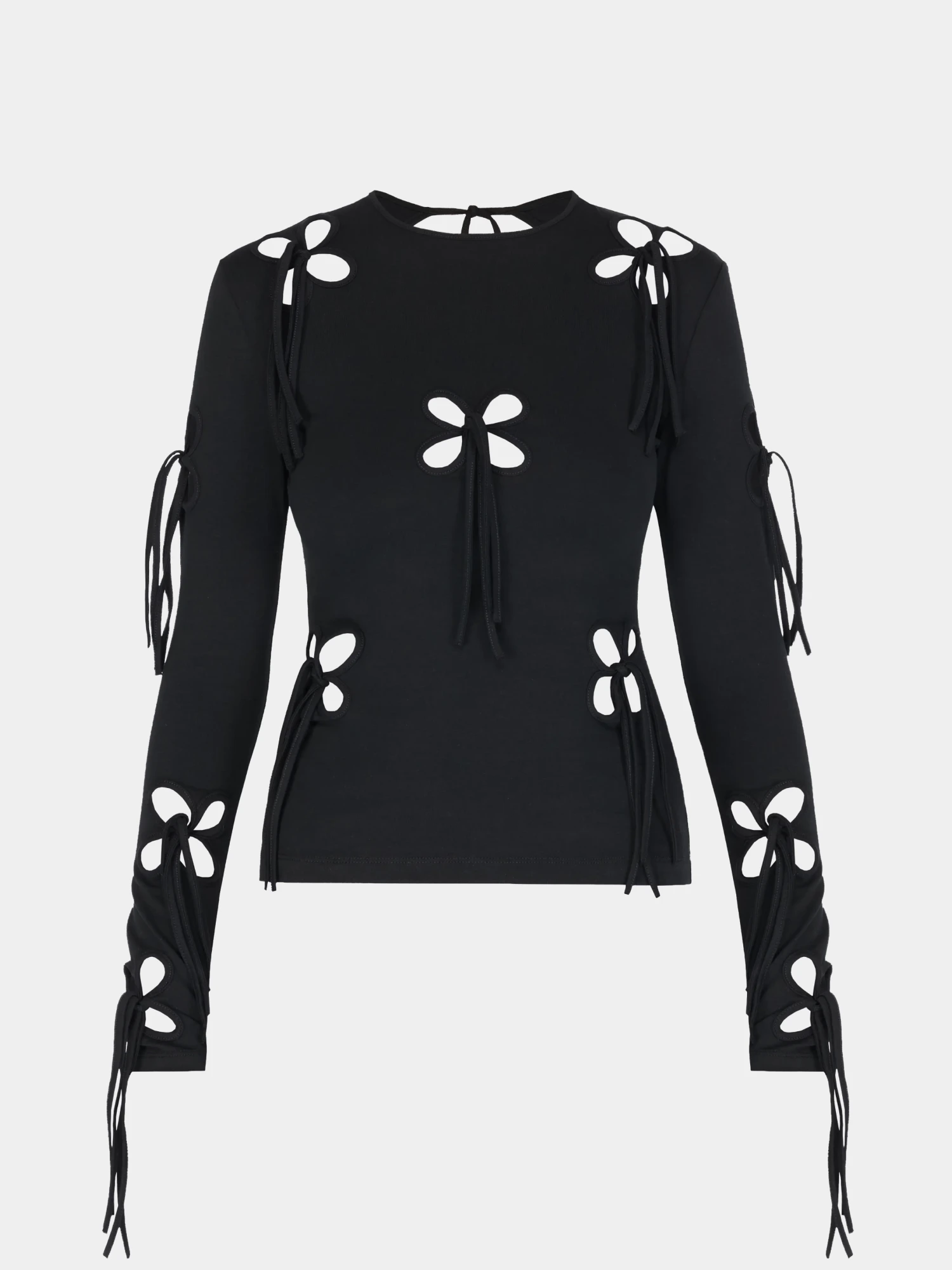 Женский лонгслив J.KIM Petal L/S Black