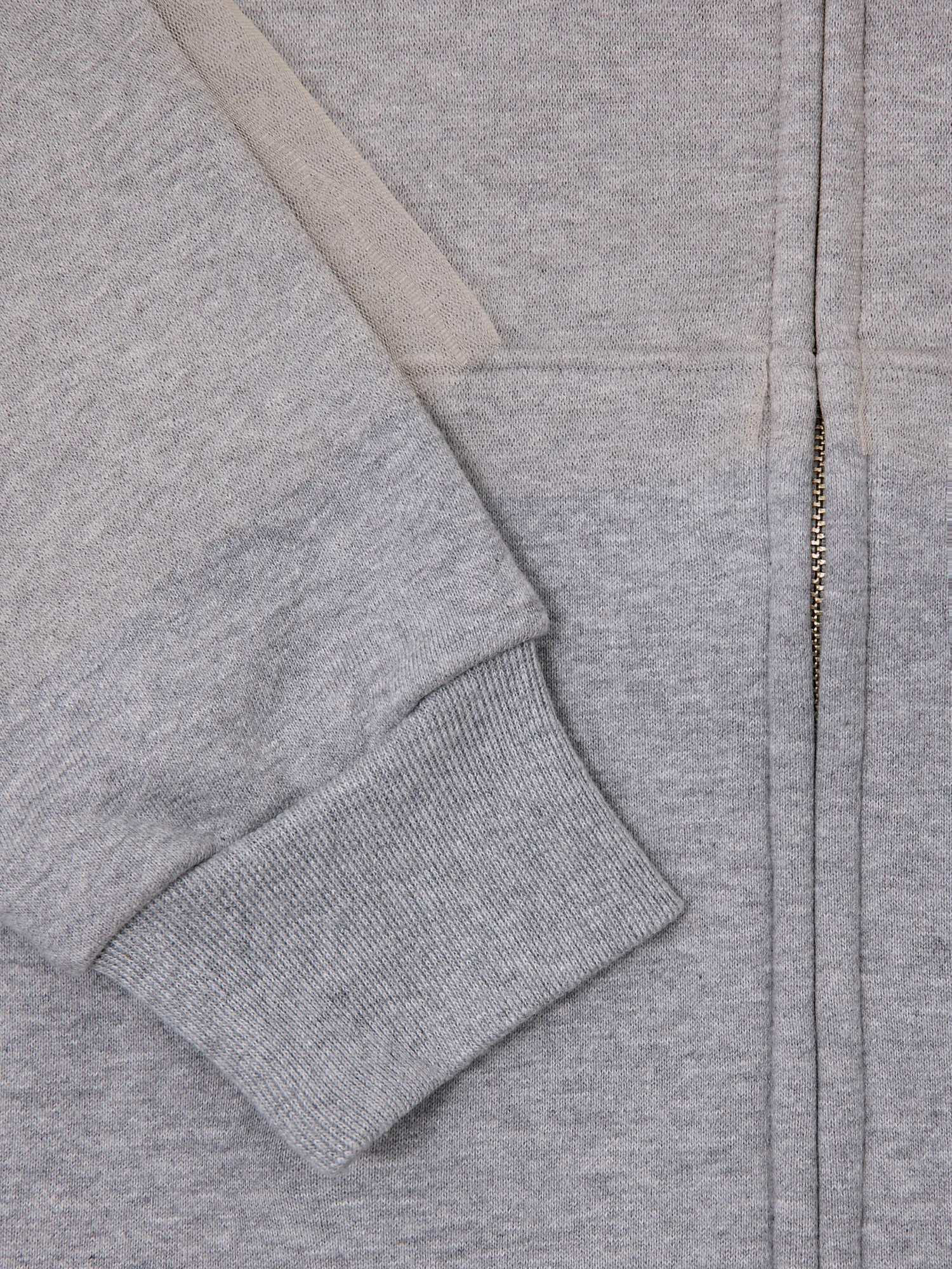 Зип-худи UNDERCOVER Fleece Nylon Tulle Layered Top Grey