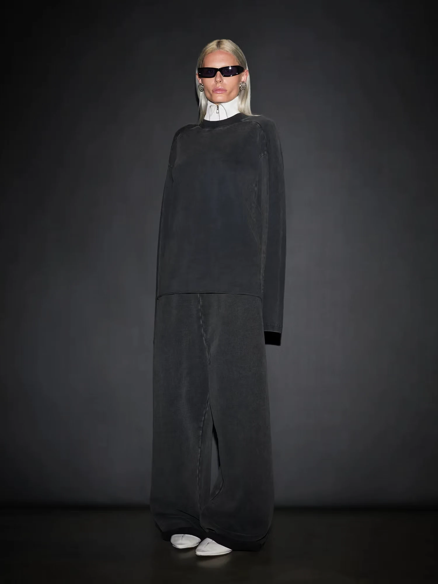 Брюки entire studios Full Washed Black