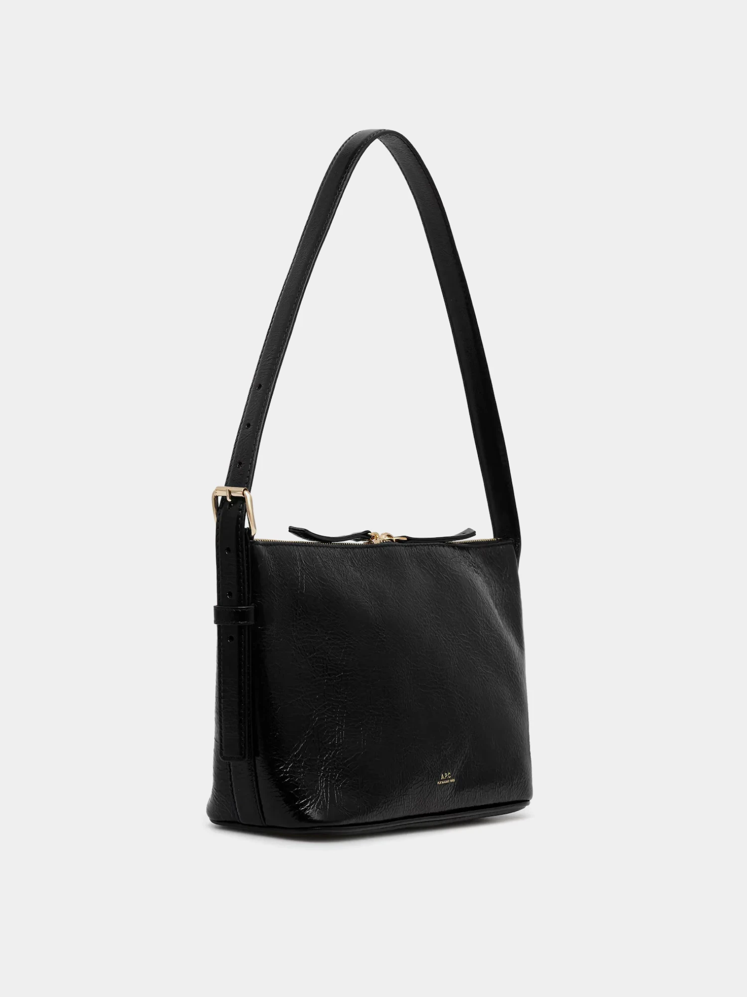 Сумка A.P.C. Vera Shoulder Crinkled Leather Noir