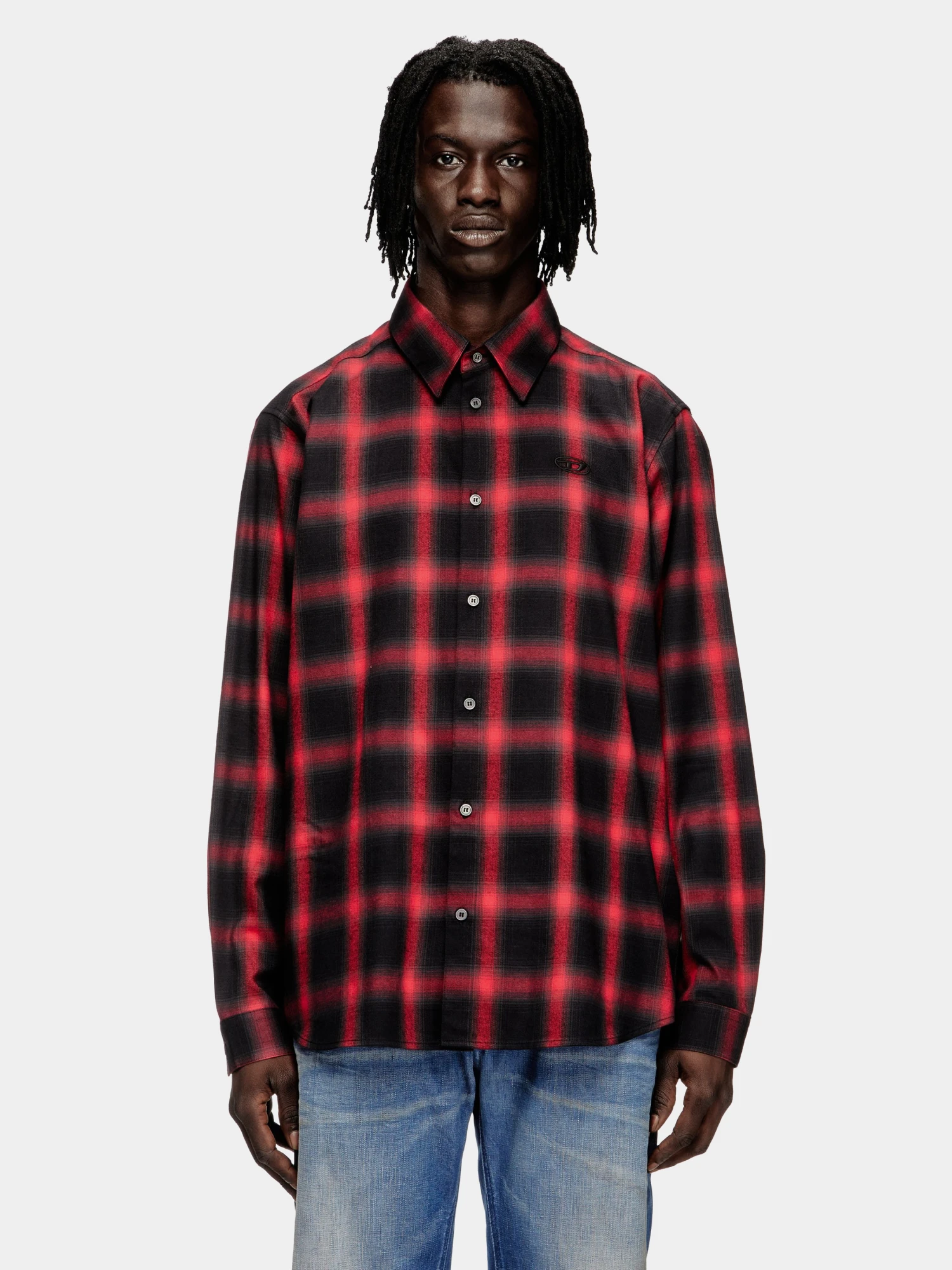 Рубашка Diesel S-Simply-Check-Hgbt Red/Black